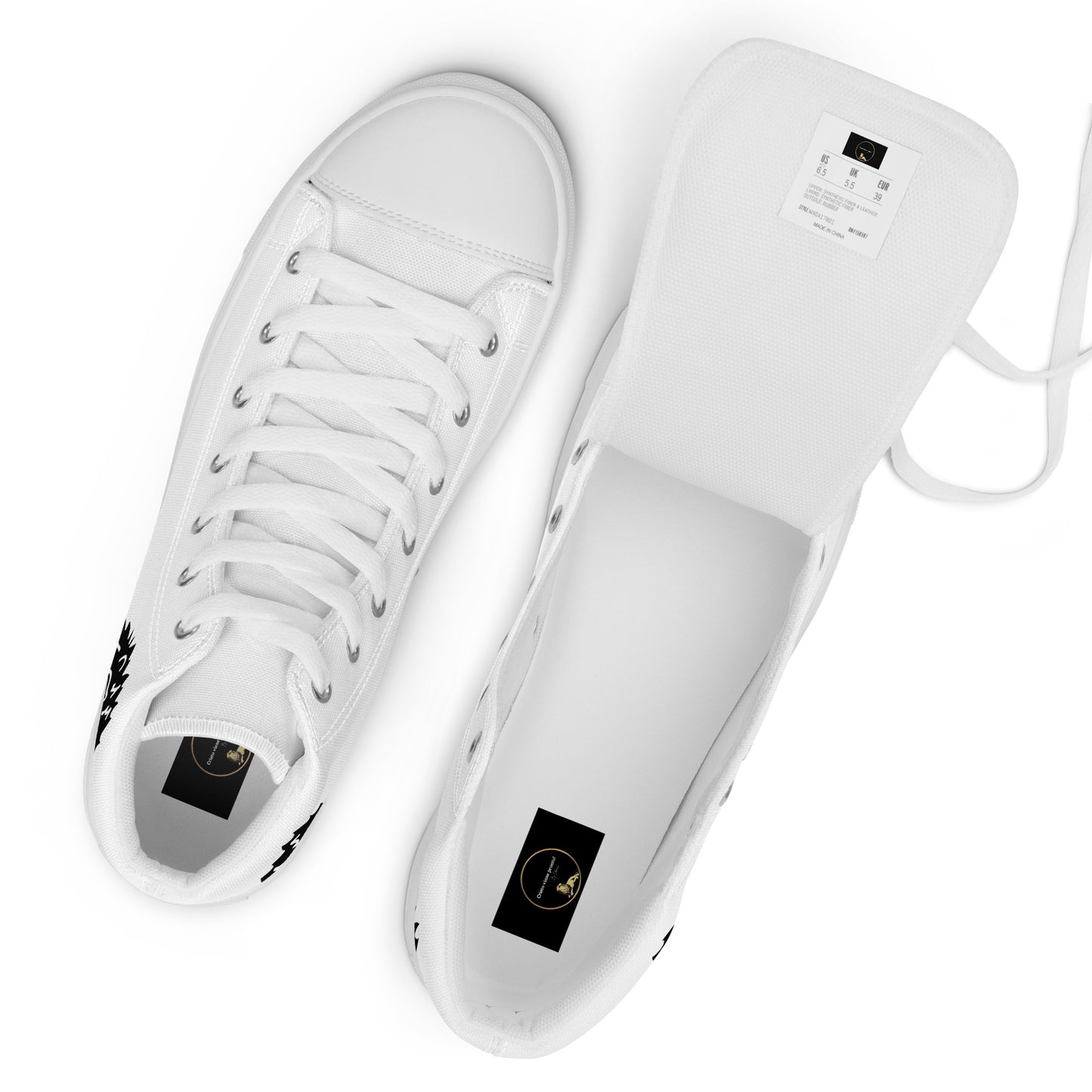 Men’s high top canvas shoes