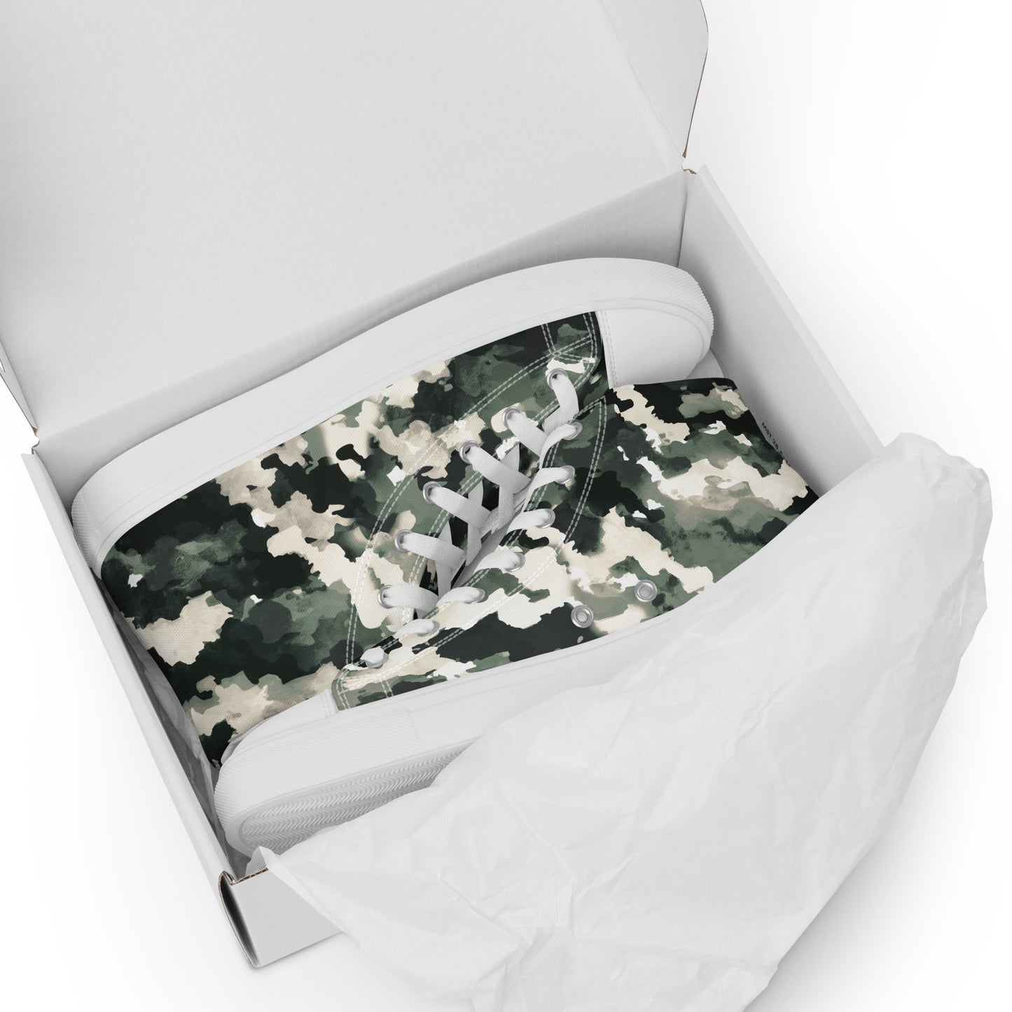 Men’s high top canvas shoes