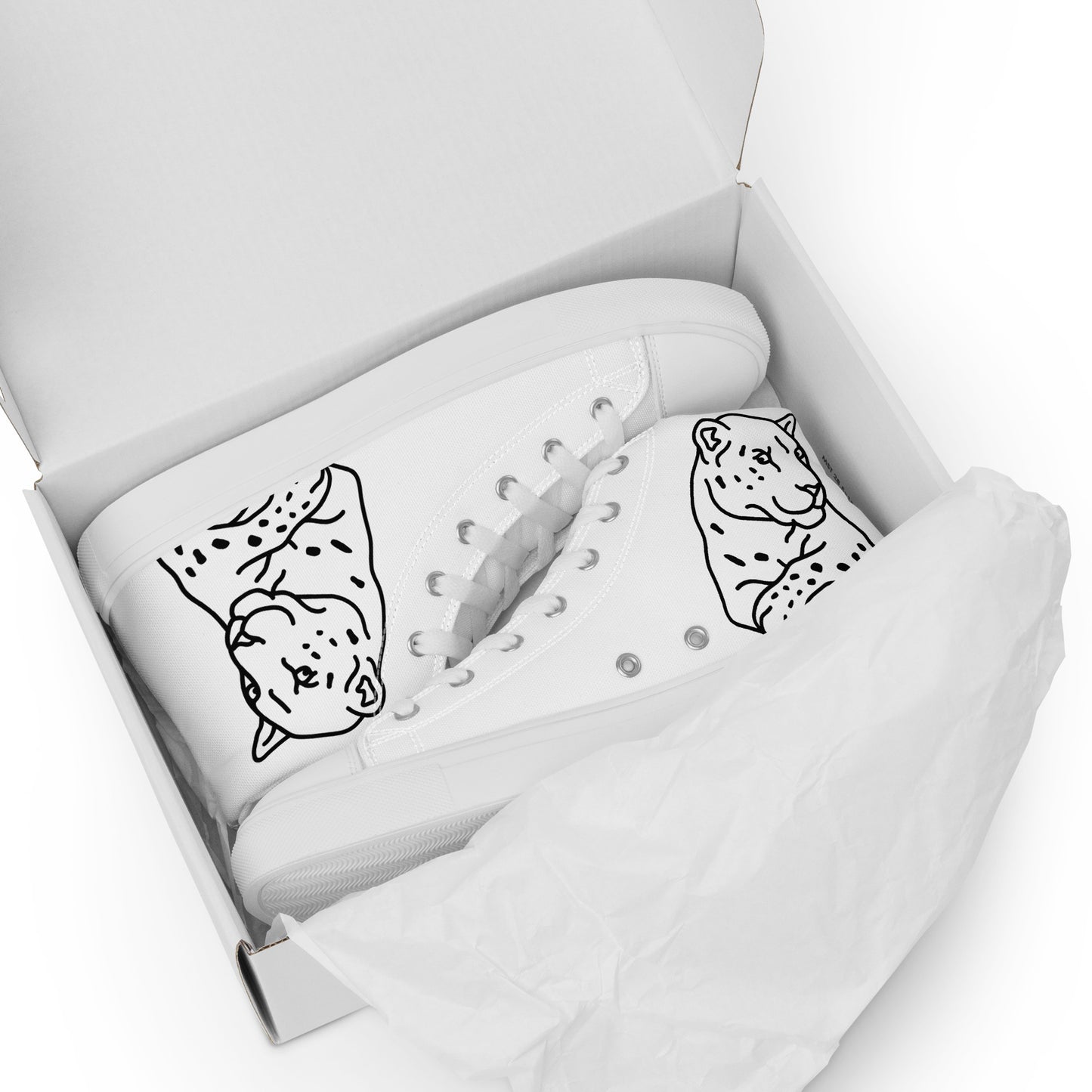 Men’s high top canvas shoes