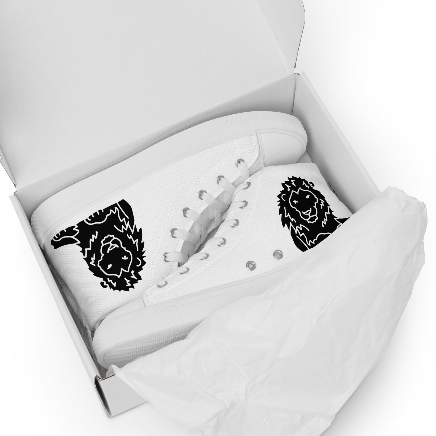 Men’s high top canvas shoes