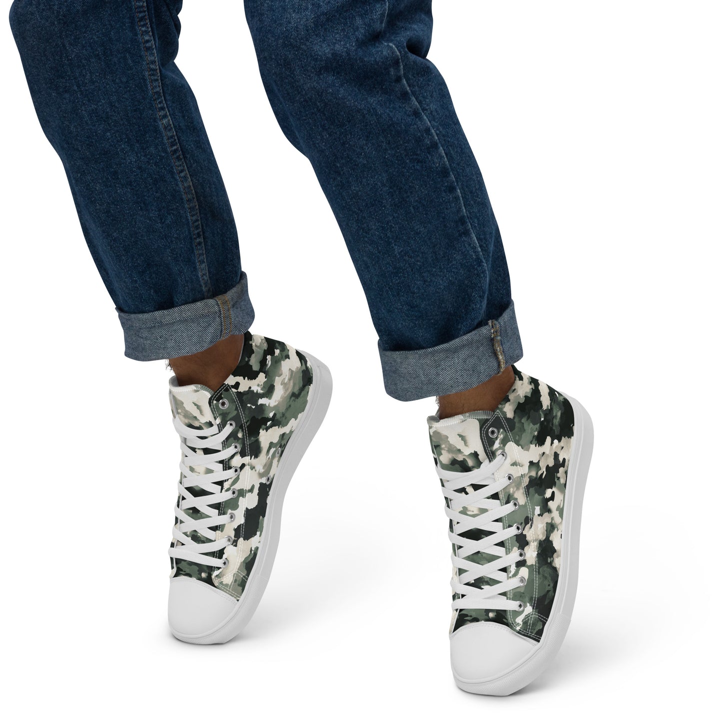Men’s high top canvas shoes