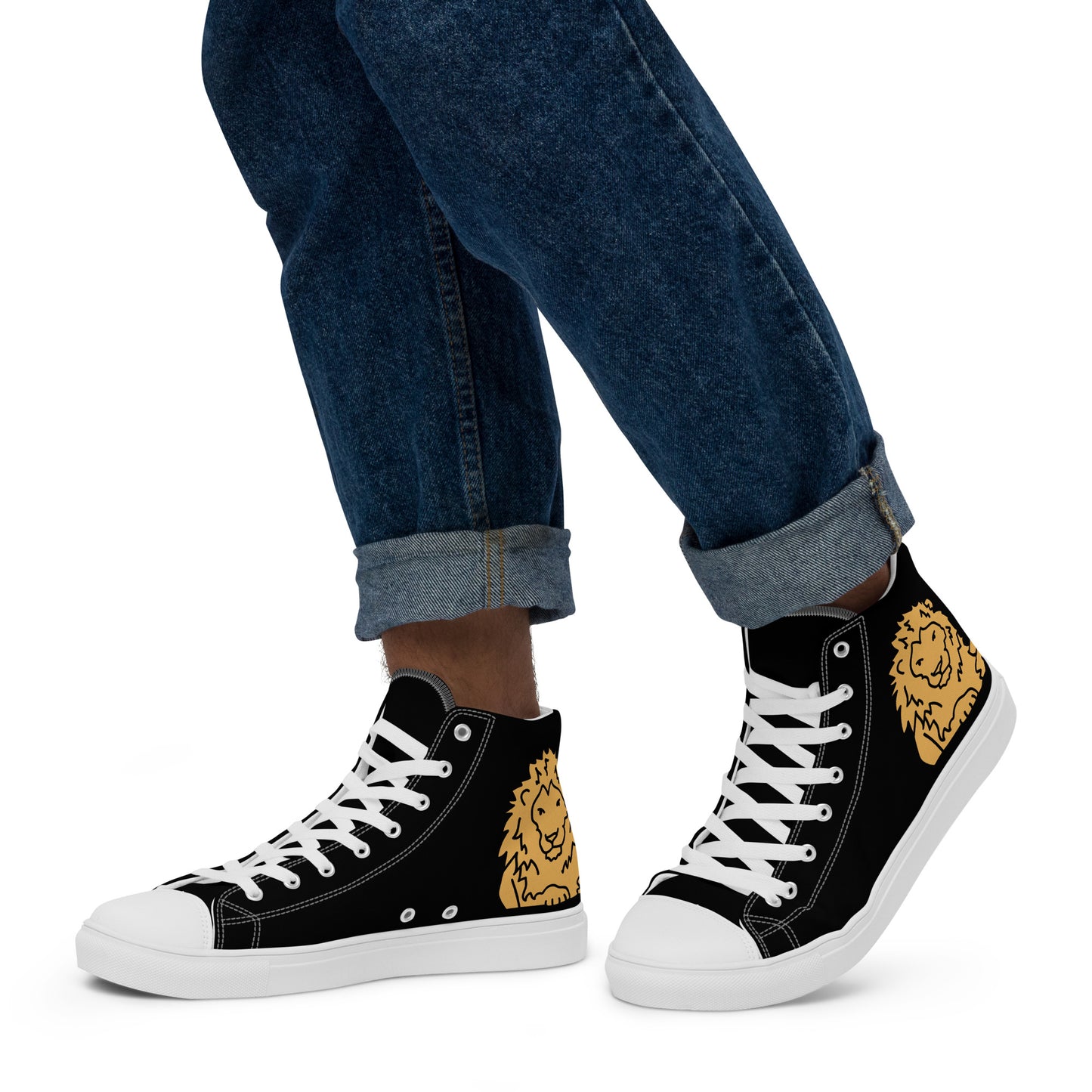 Men’s high top canvas shoes