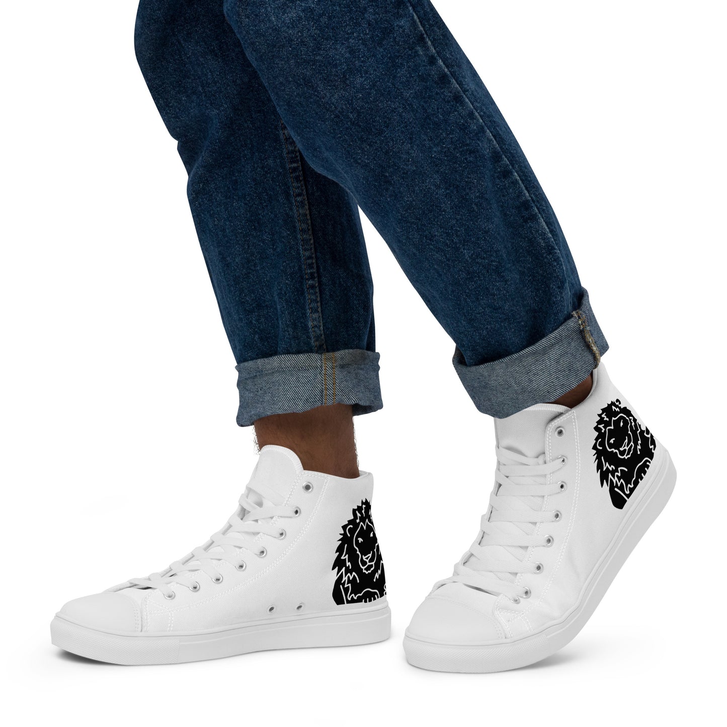 Men’s high top canvas shoes