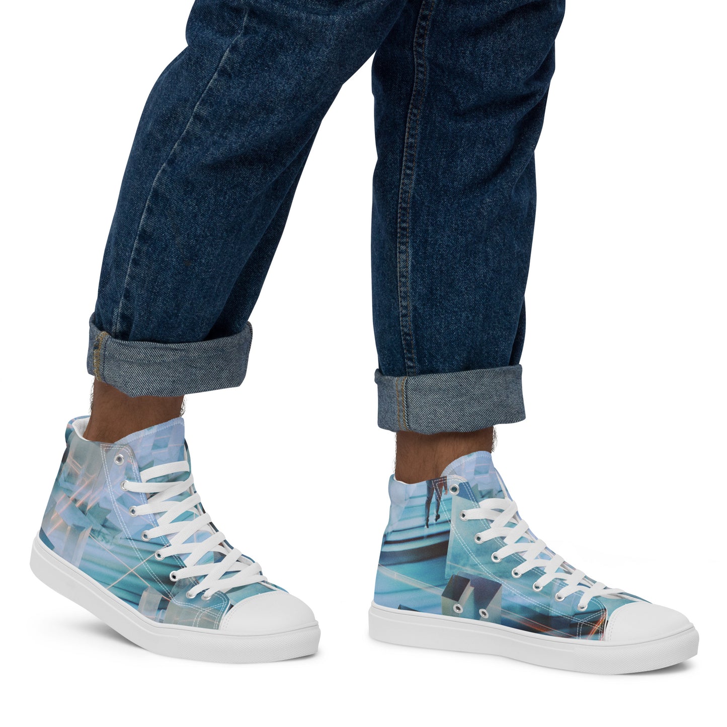 Men’s high top canvas shoes