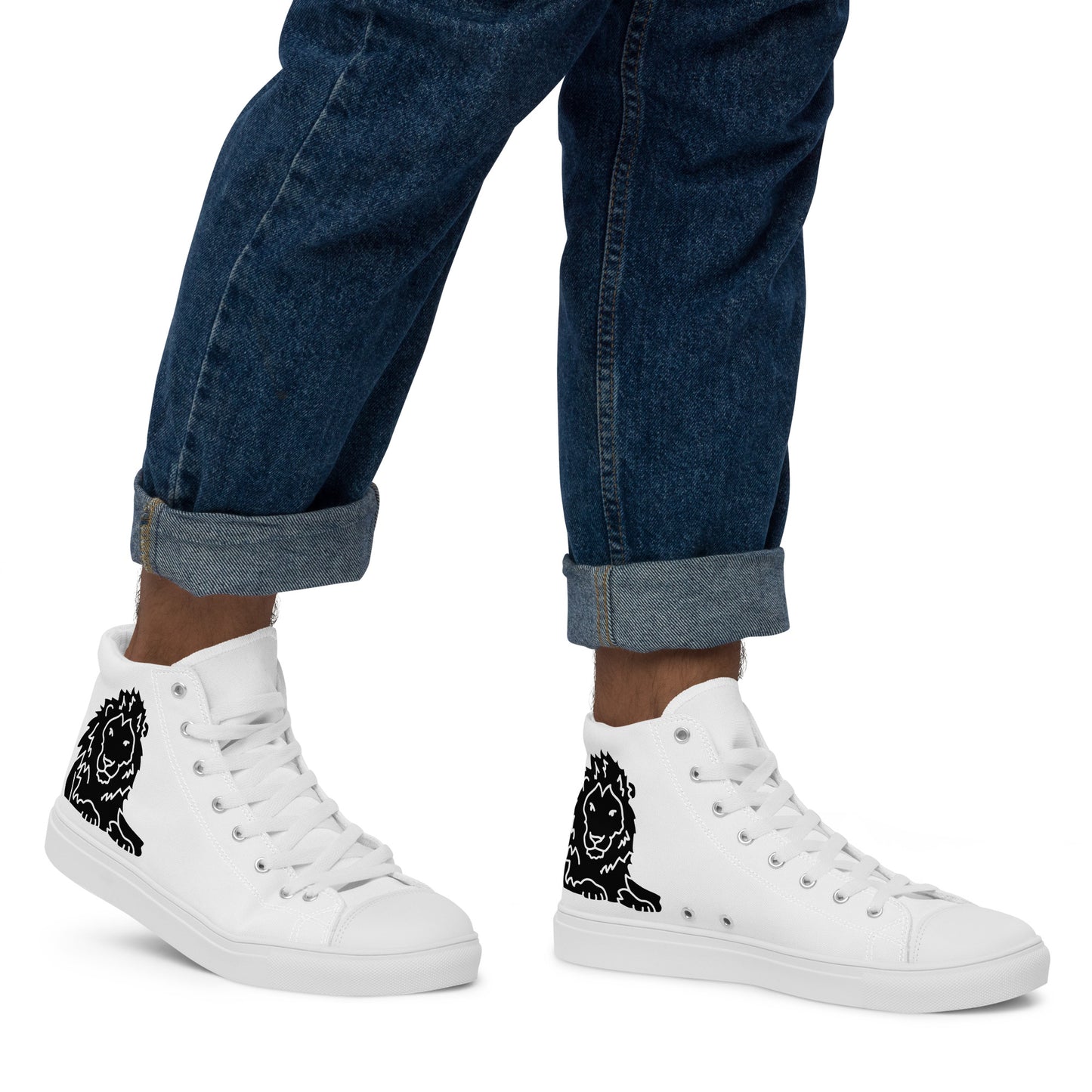Men’s high top canvas shoes