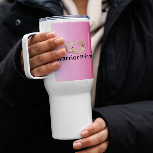 Travel mug with a handle