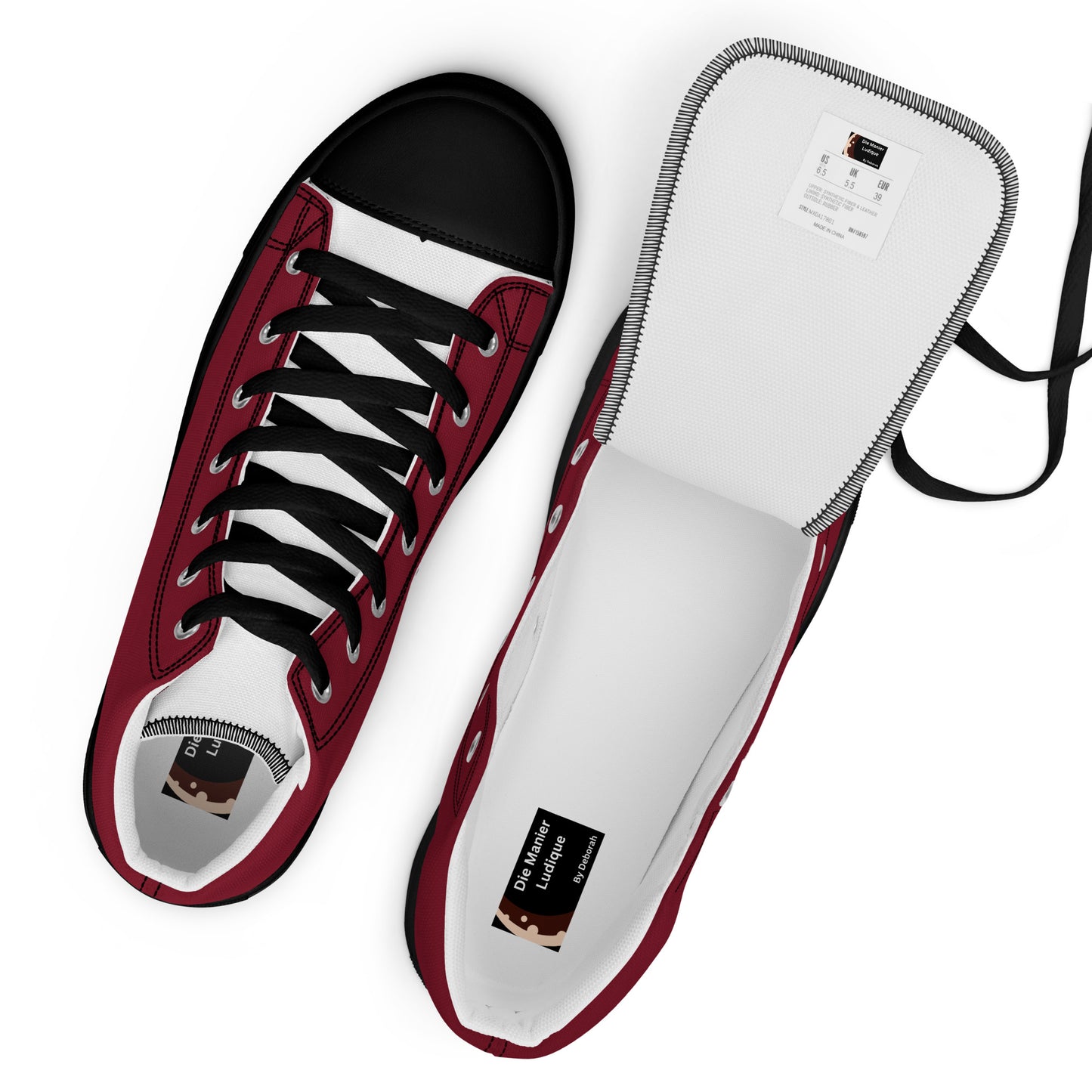 Women’s high top canvas shoes