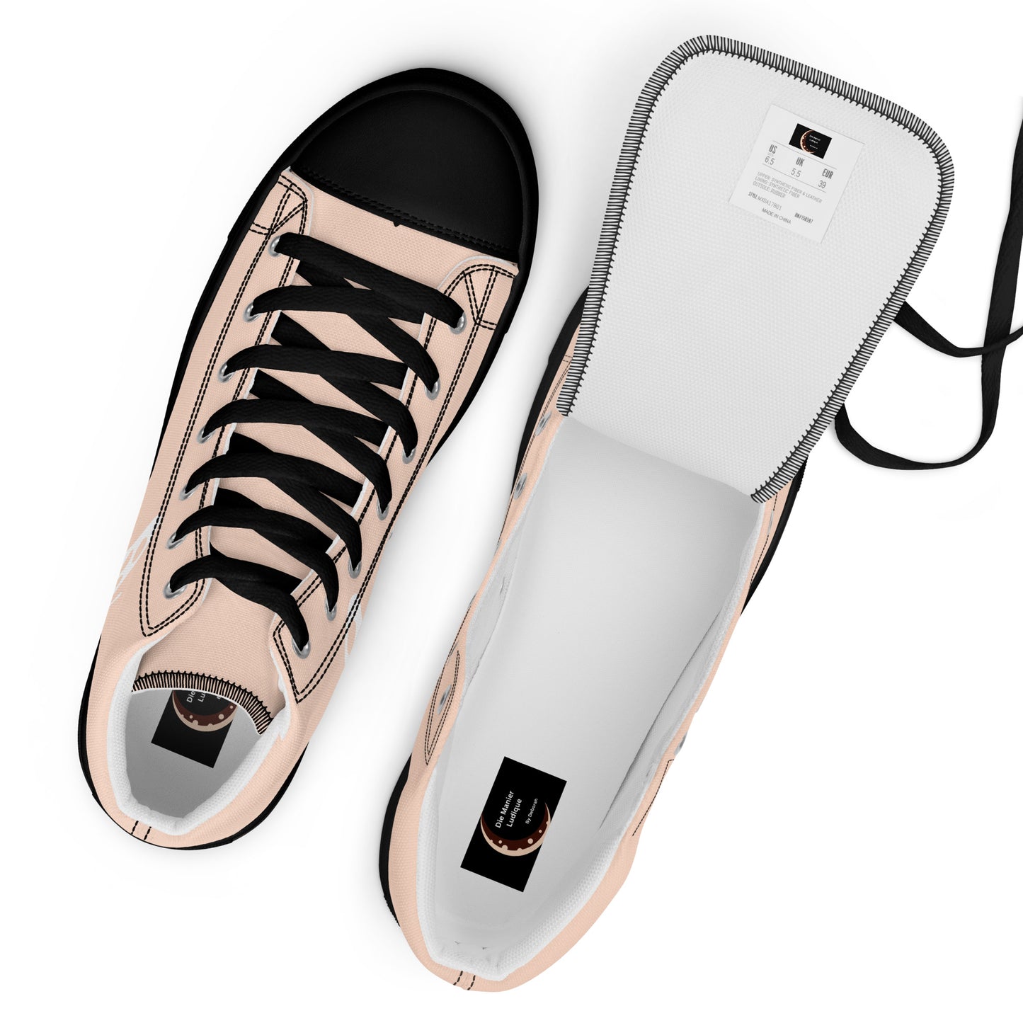 Women’s high top canvas shoes