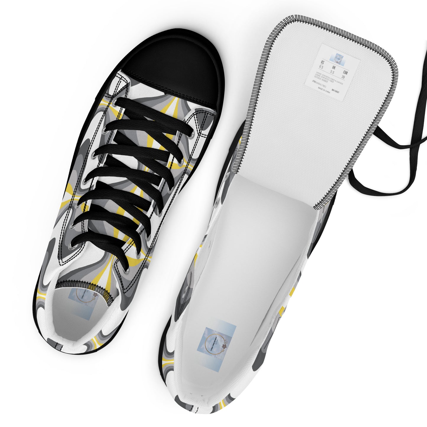Women’s high top canvas shoes