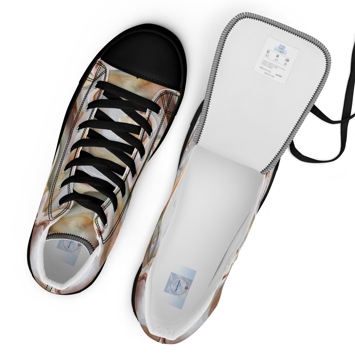 Women’s high top canvas shoes