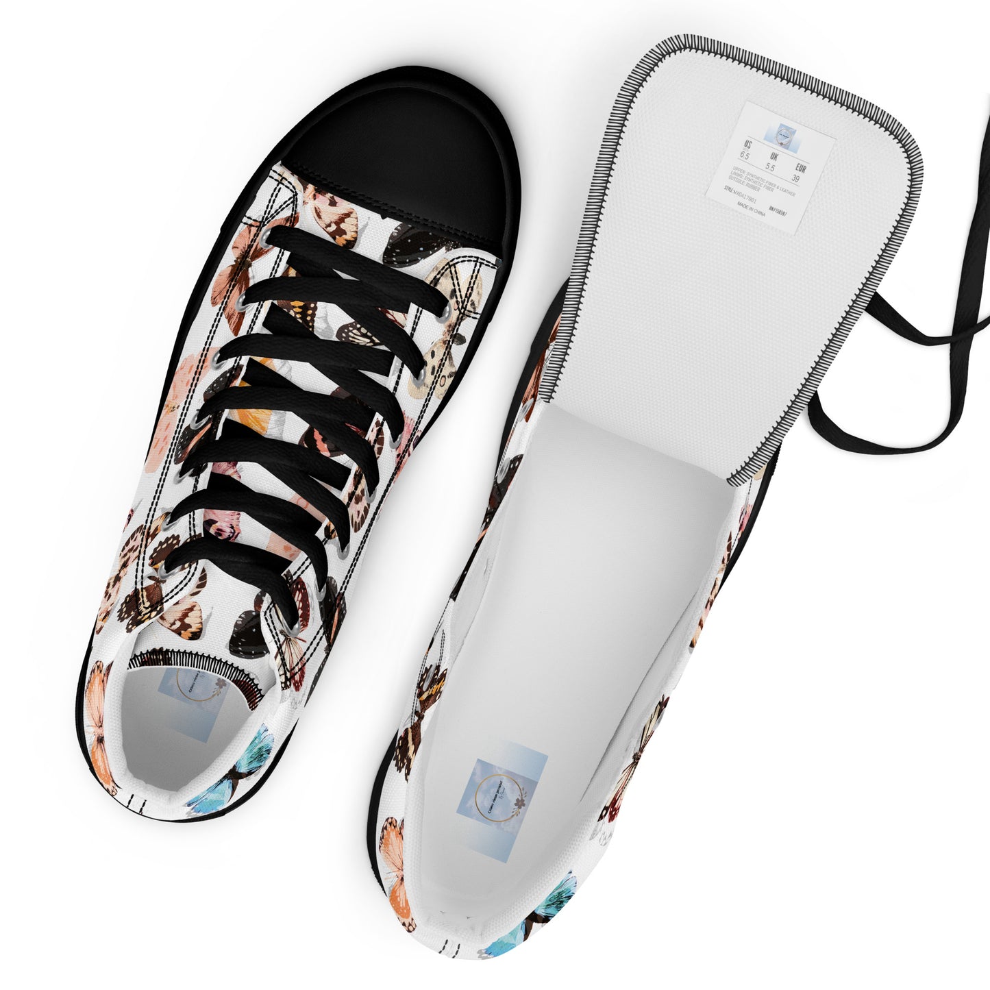 Women’s high top canvas shoes