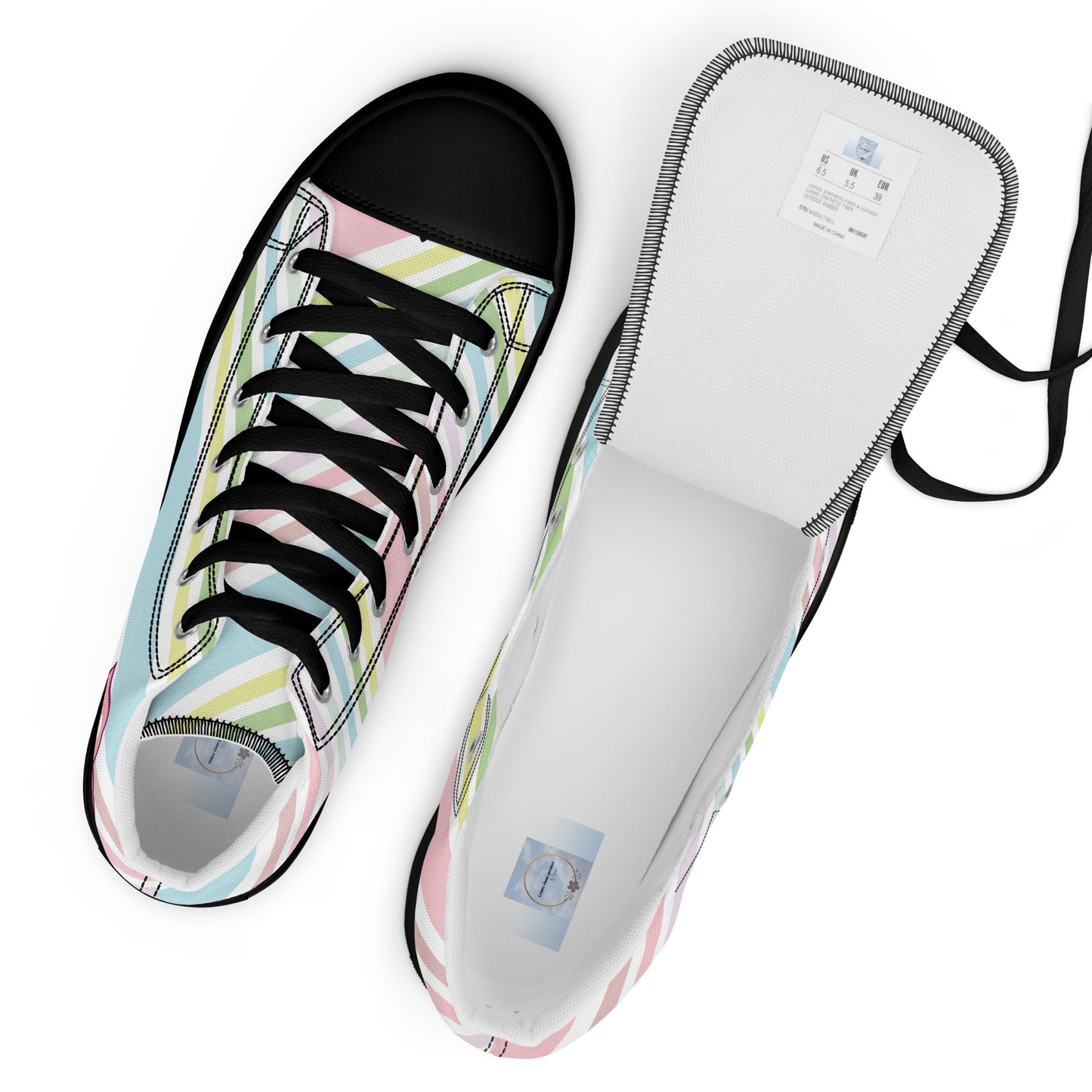 Women’s high top canvas shoes