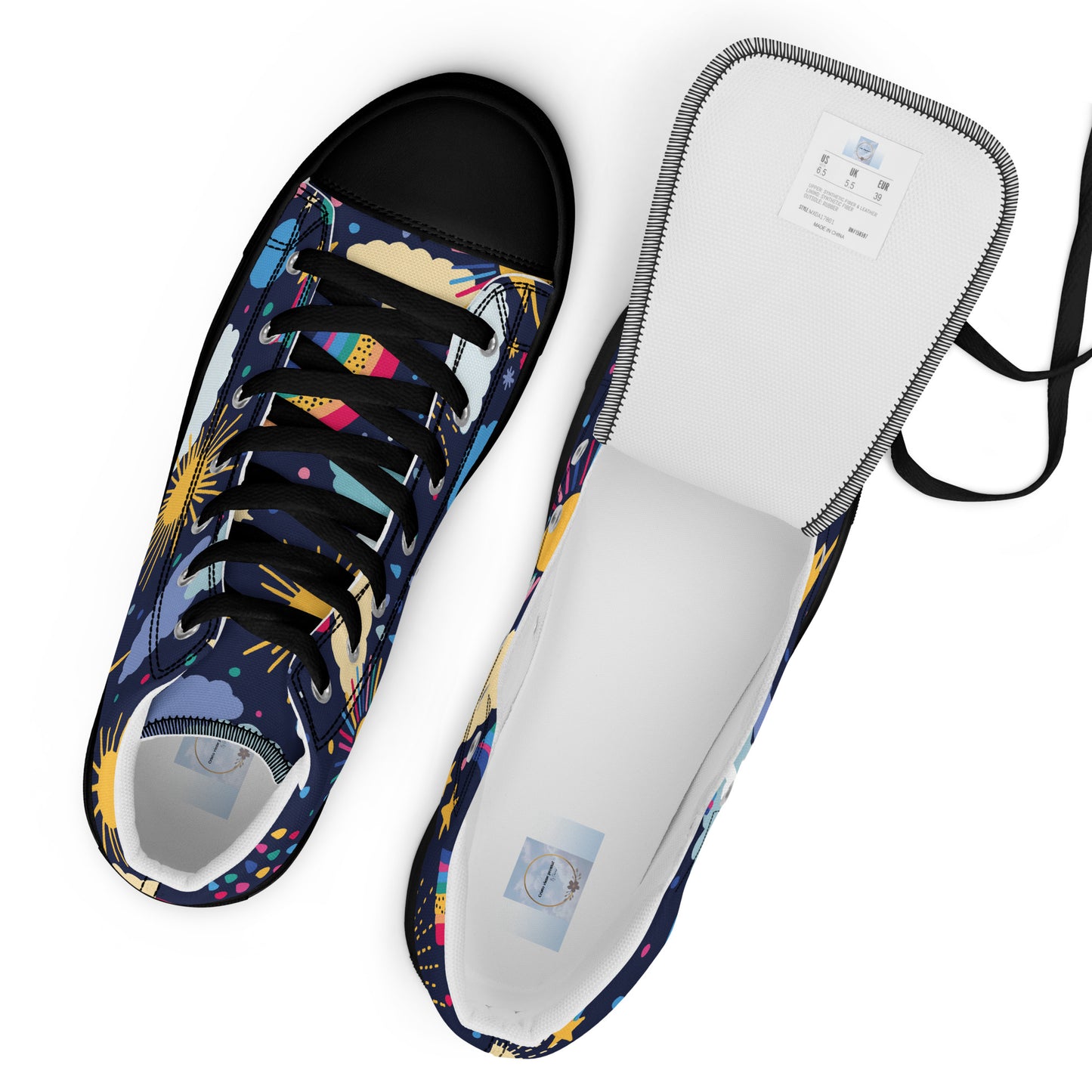 Women’s high top canvas shoes