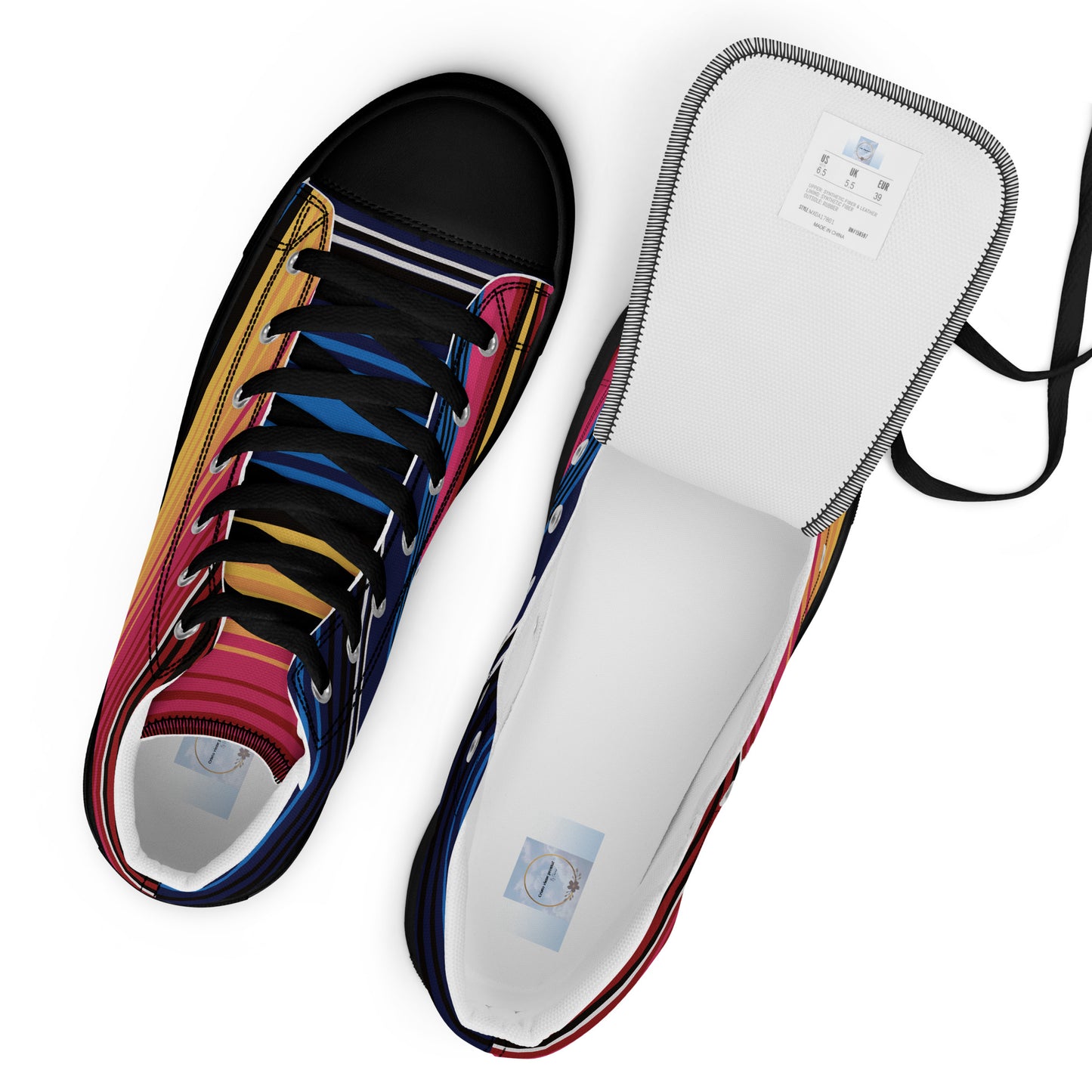 Women’s high top canvas shoes