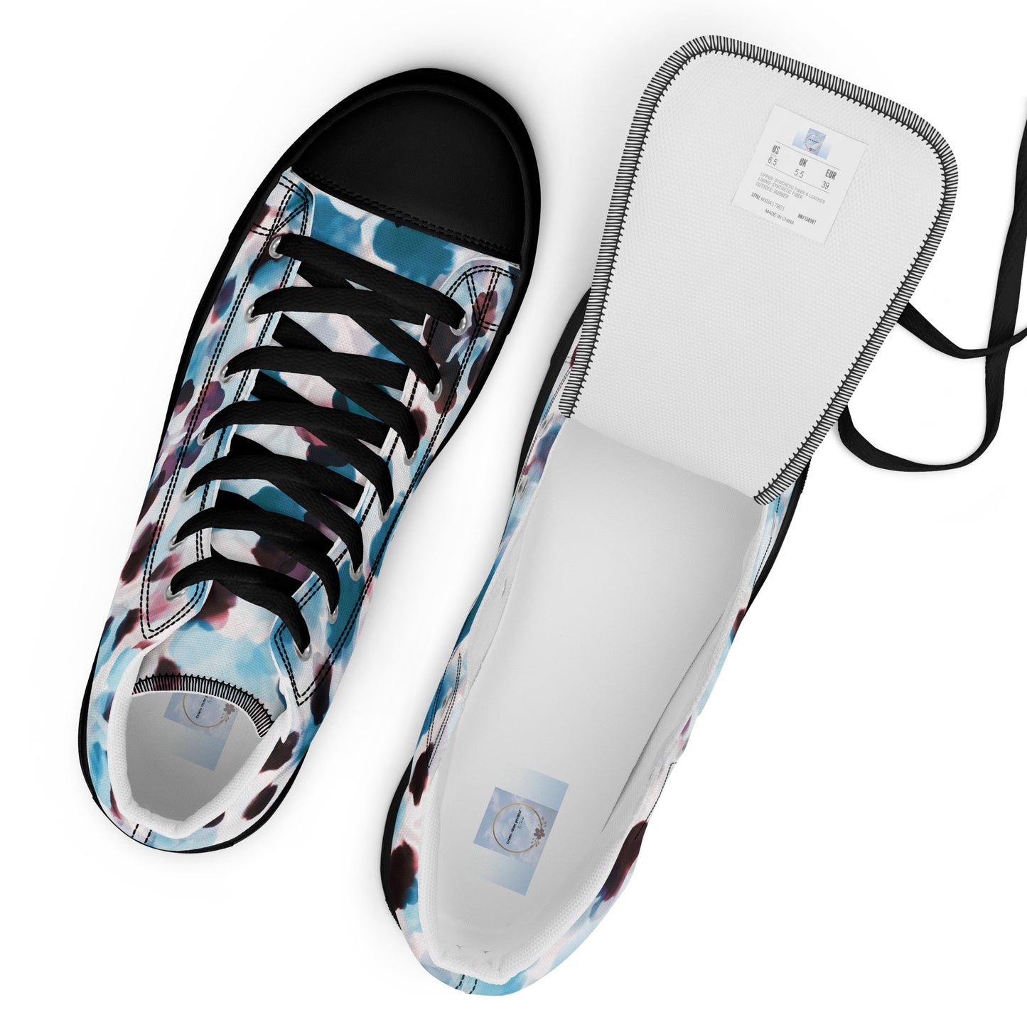 Women’s high top canvas shoes