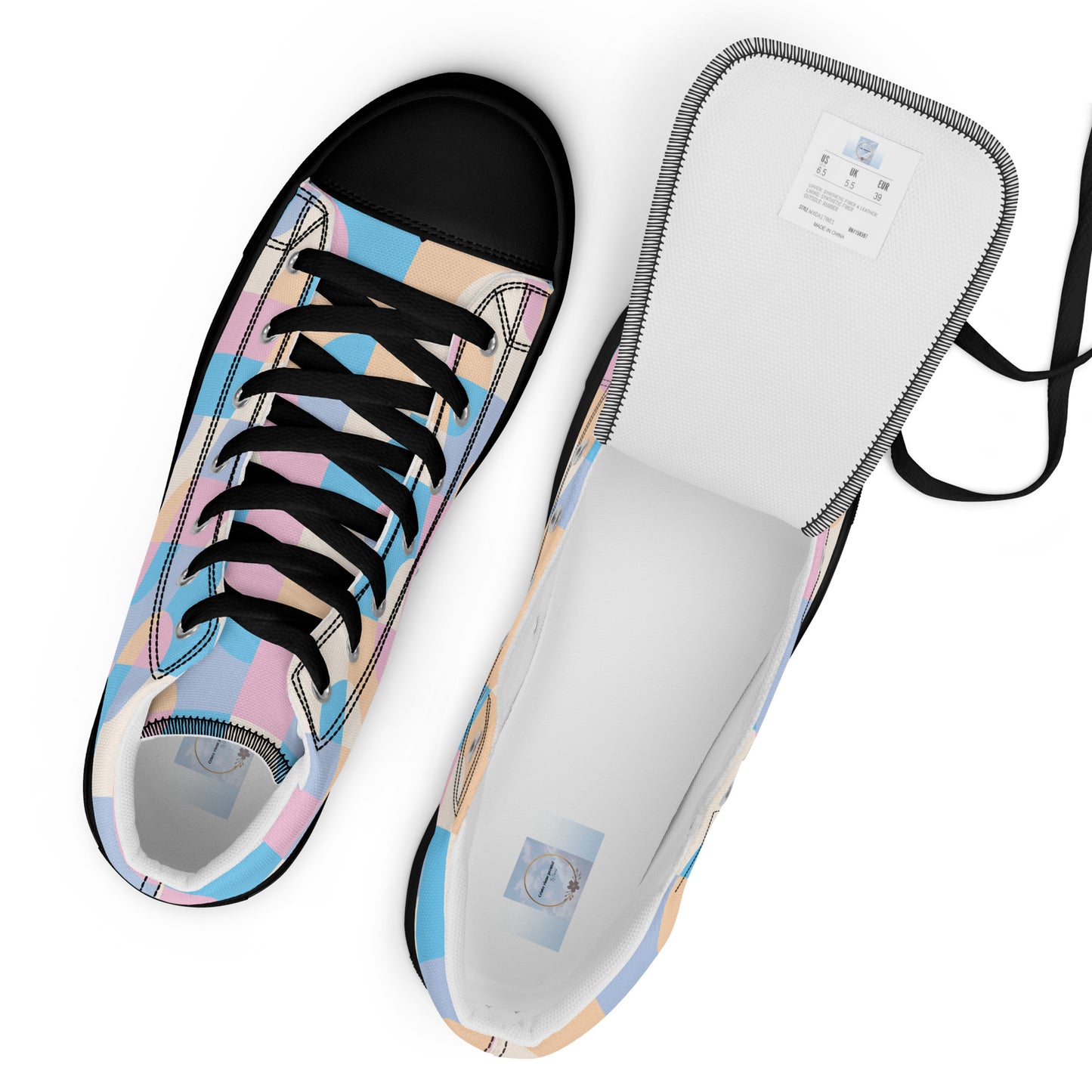 Women’s high top canvas shoes