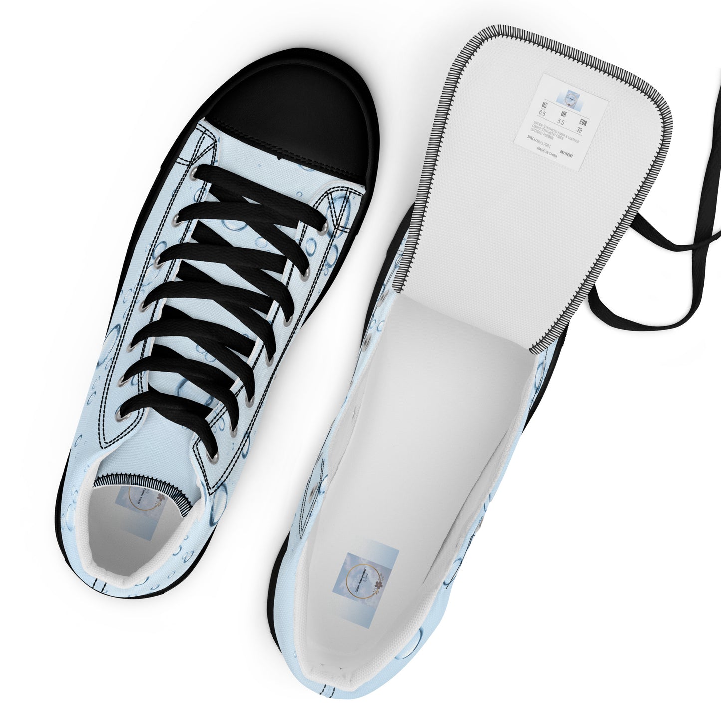 Women’s high top canvas shoes