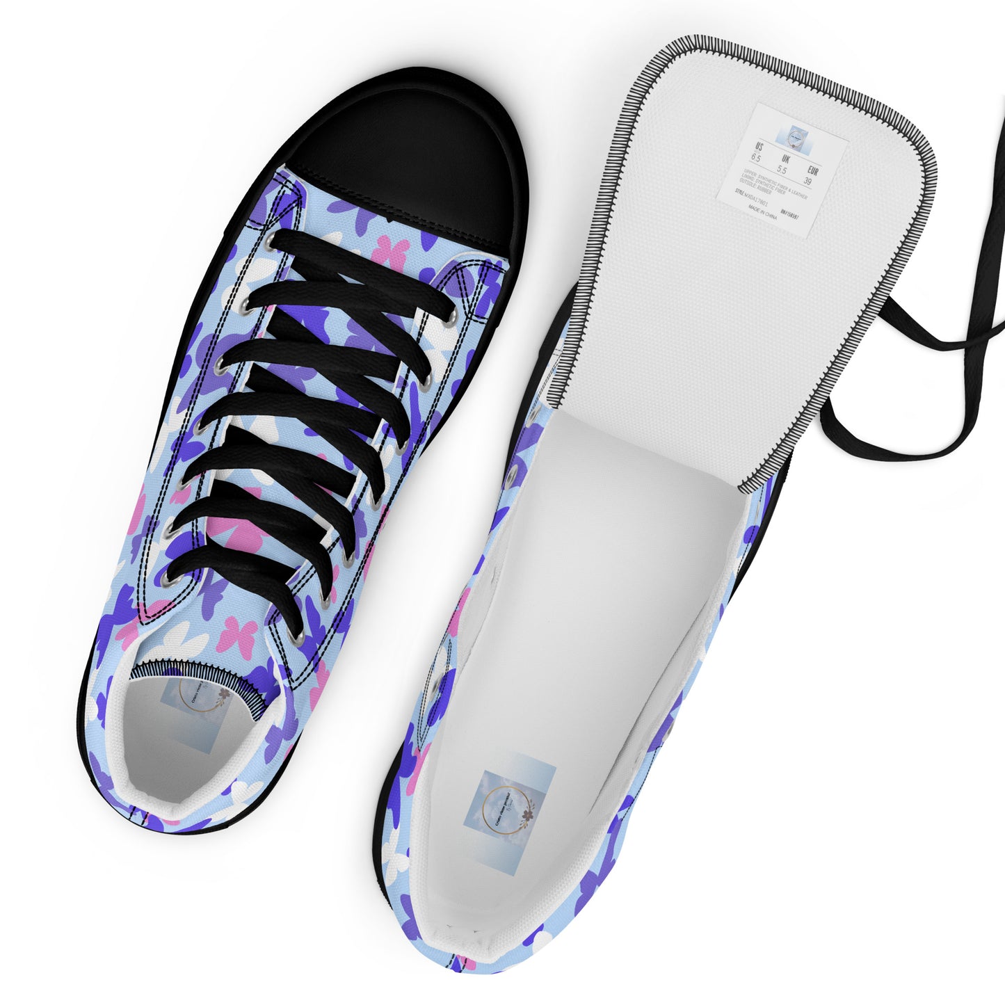 Women’s high top canvas shoes