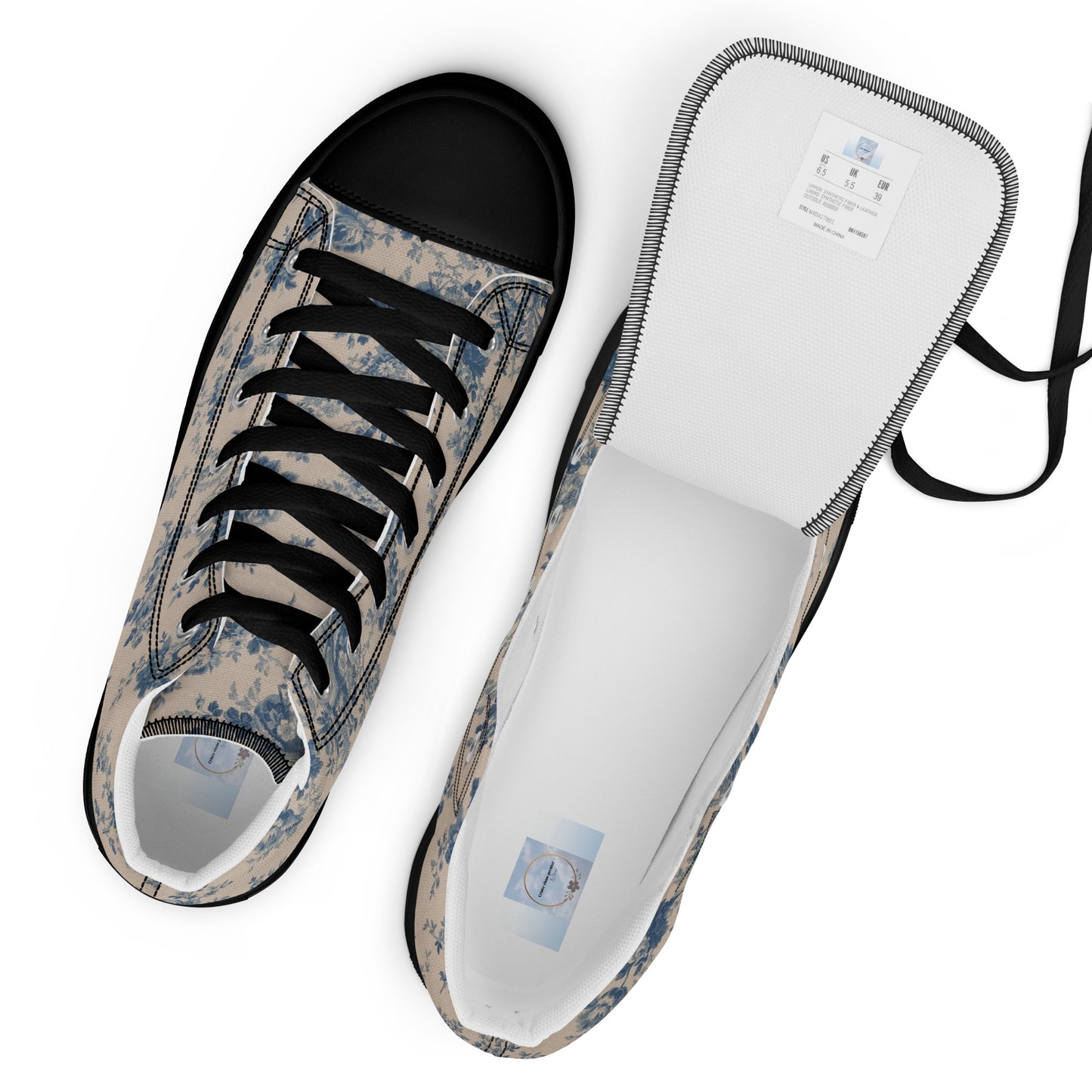 Women’s high top canvas shoes