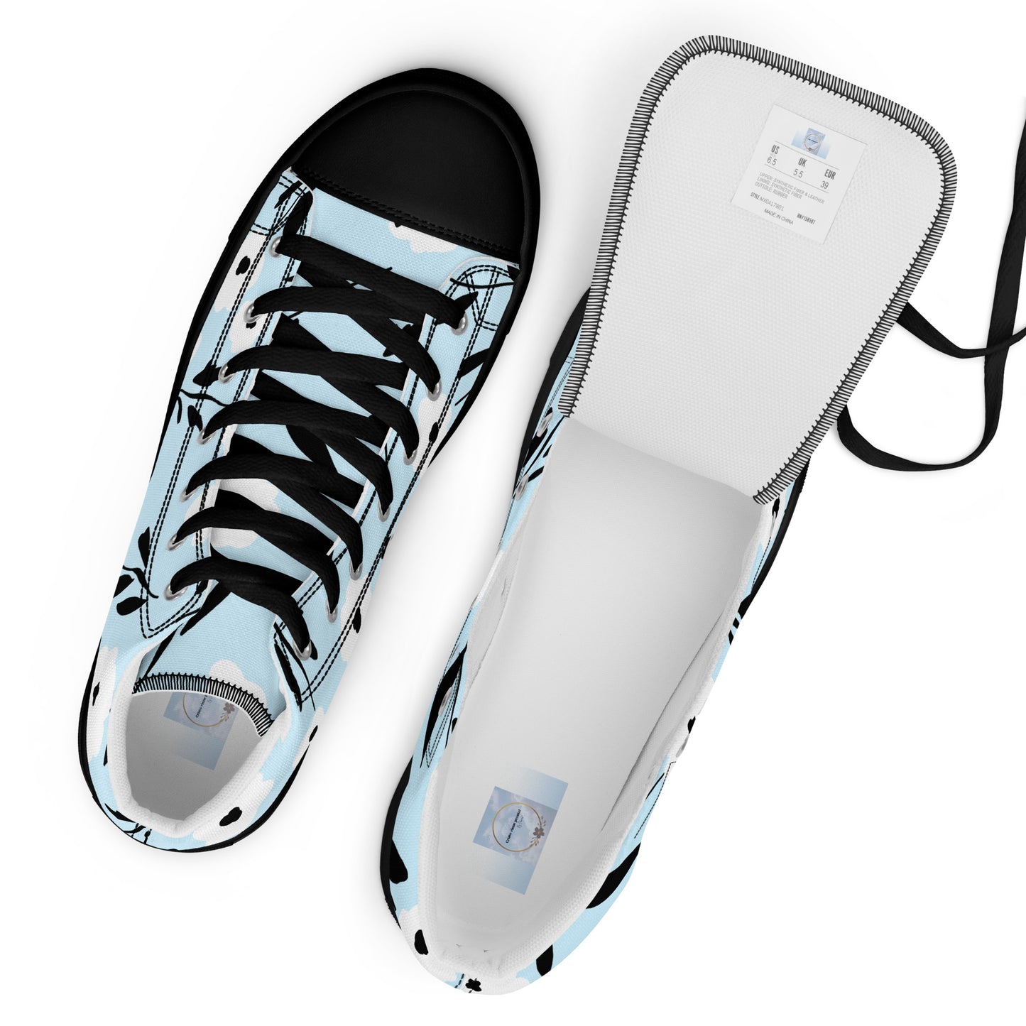 Women’s high top canvas shoes