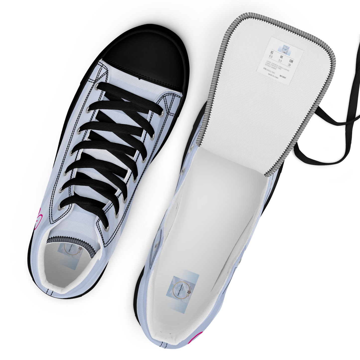 Women’s high top canvas shoes