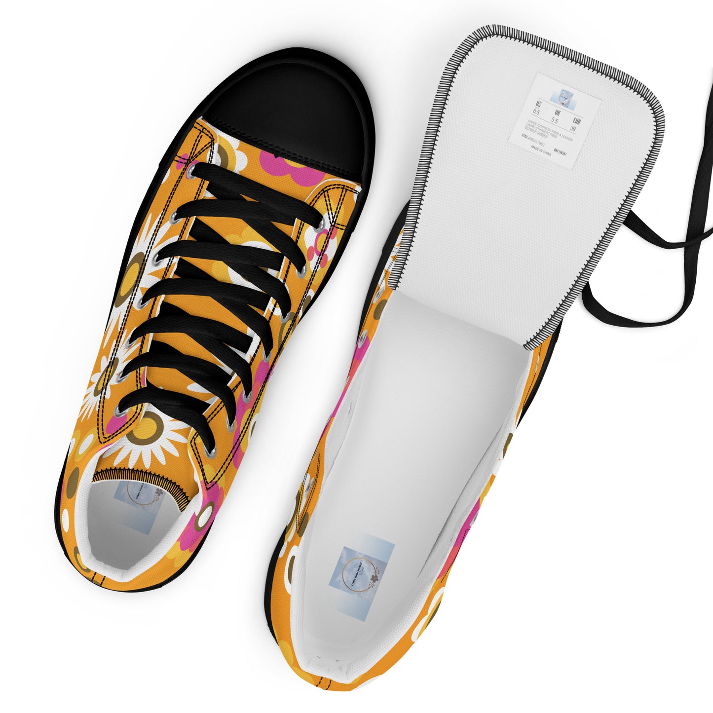 Women’s high top canvas shoes