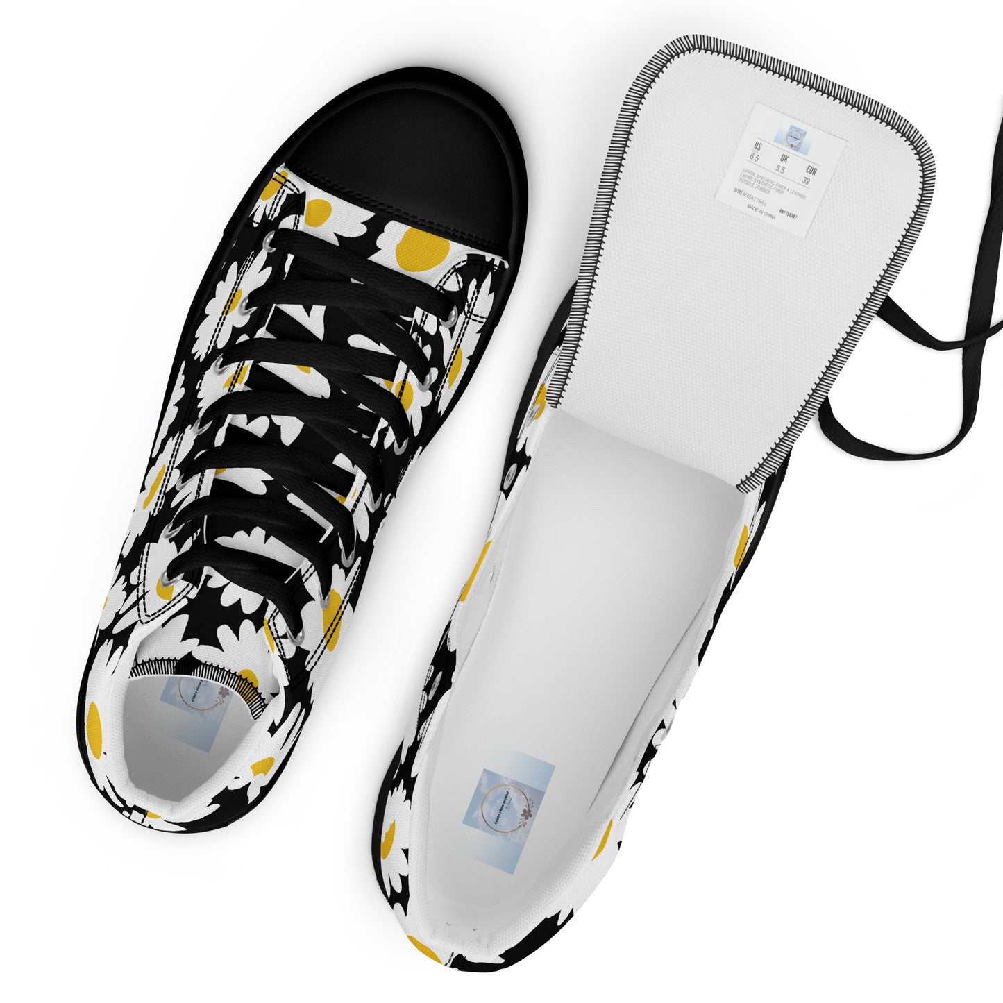 Women’s high top canvas shoes
