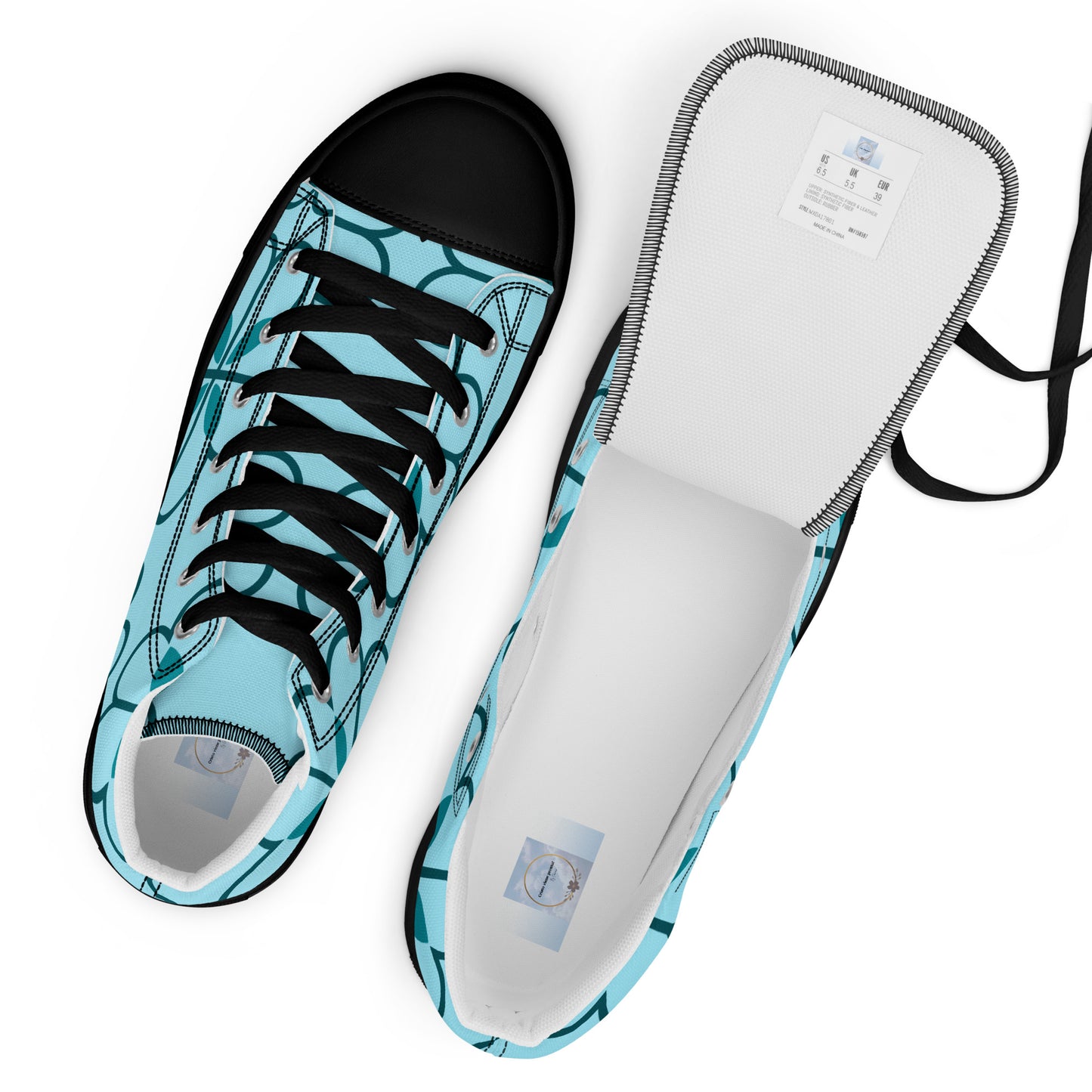 Women’s high top canvas shoes
