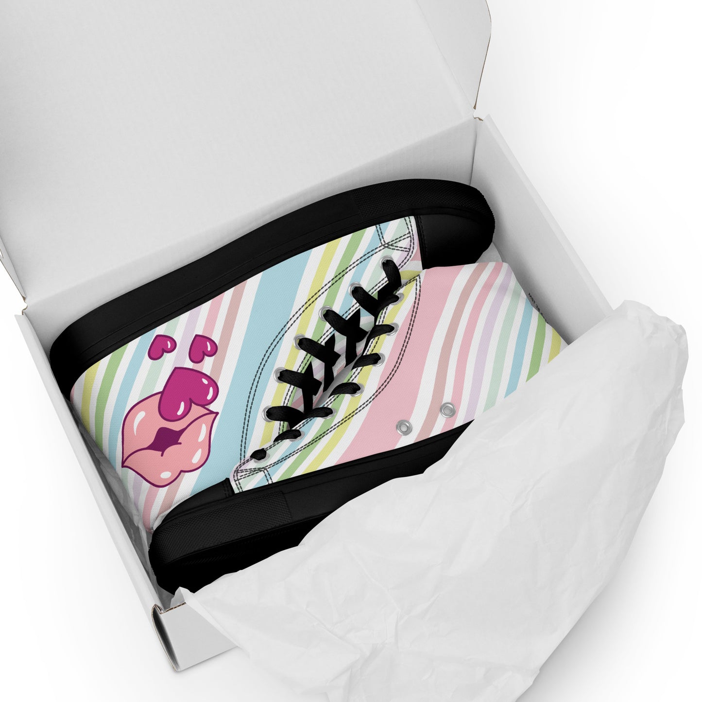 Women’s high top canvas shoes