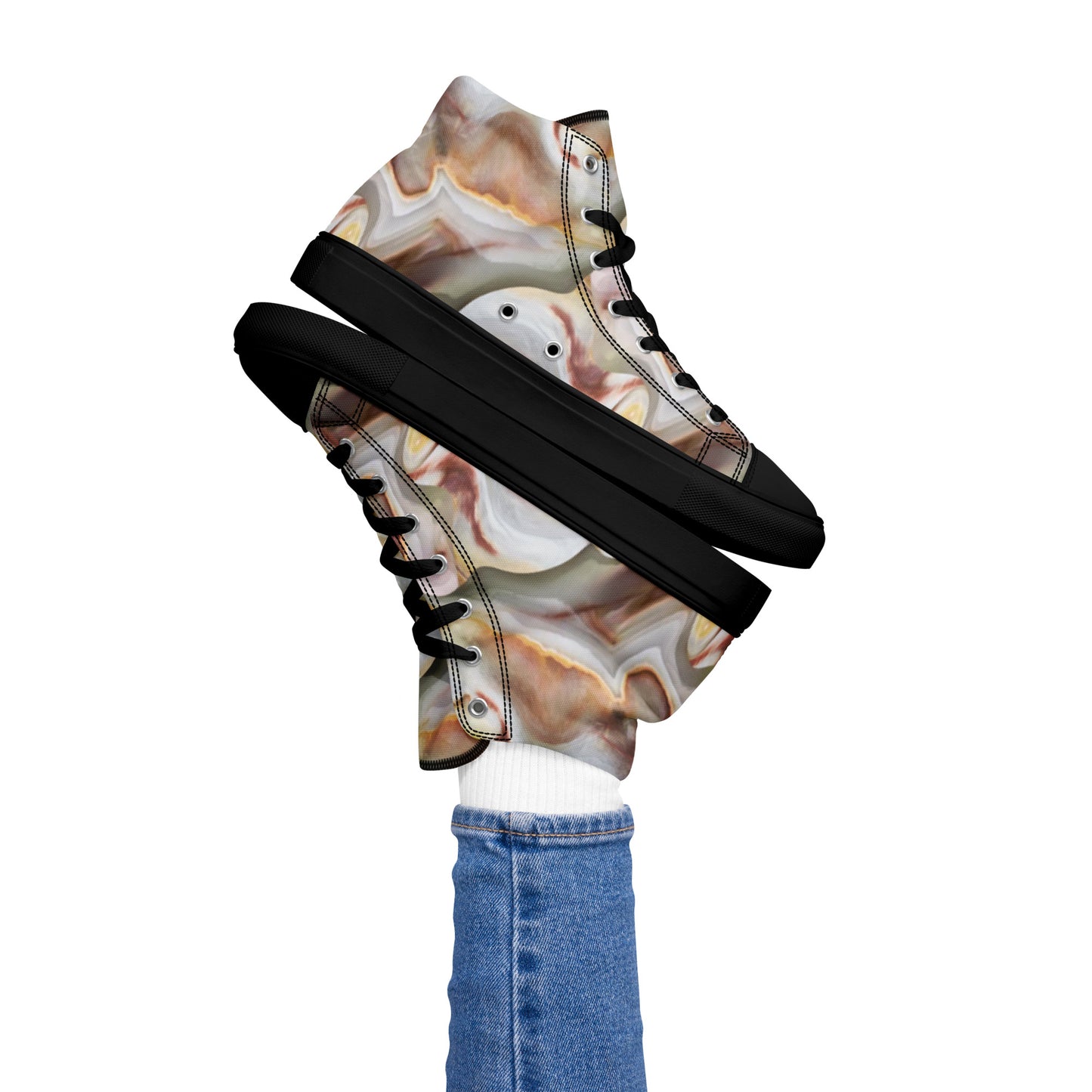 Women’s high top canvas shoes