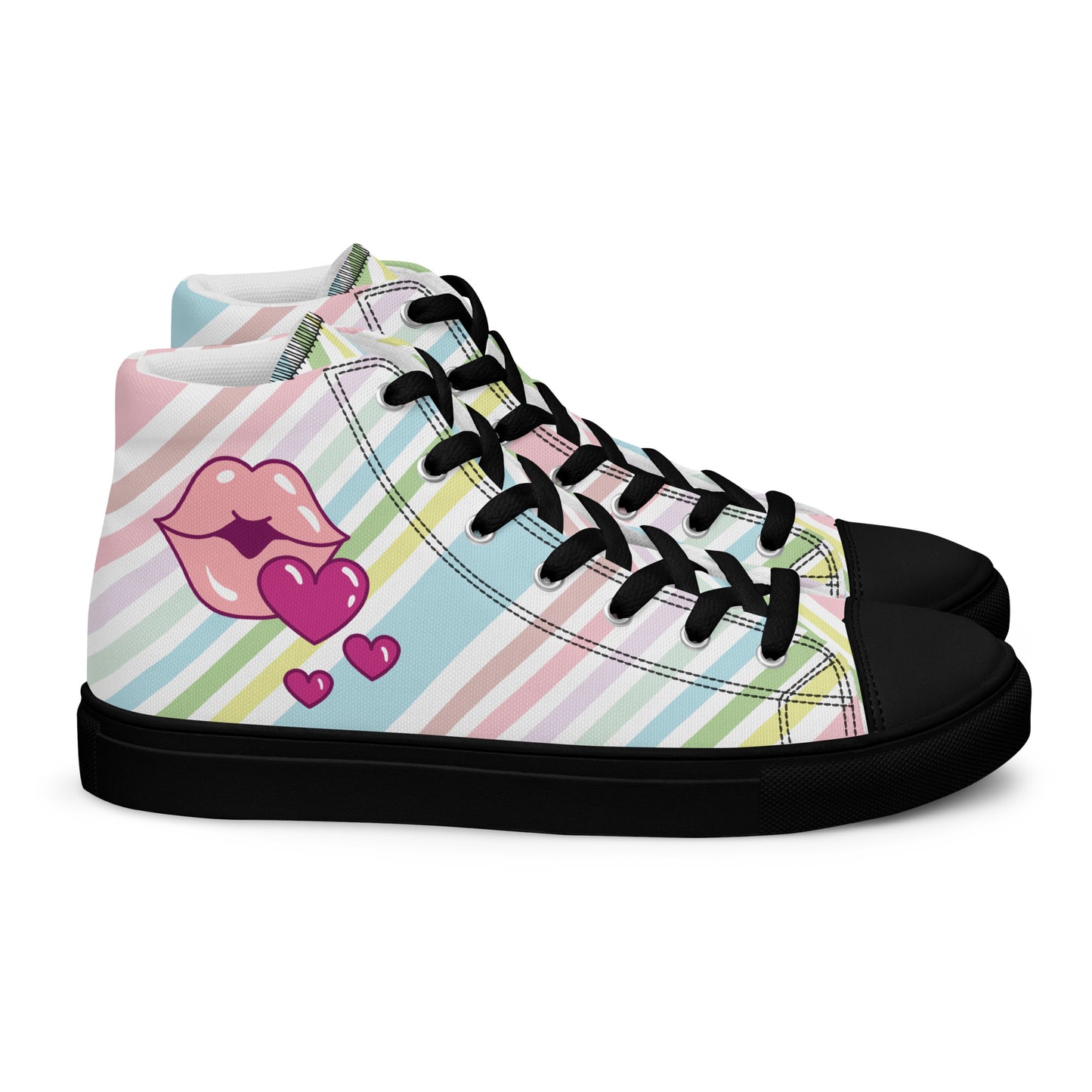 Women’s high top canvas shoes