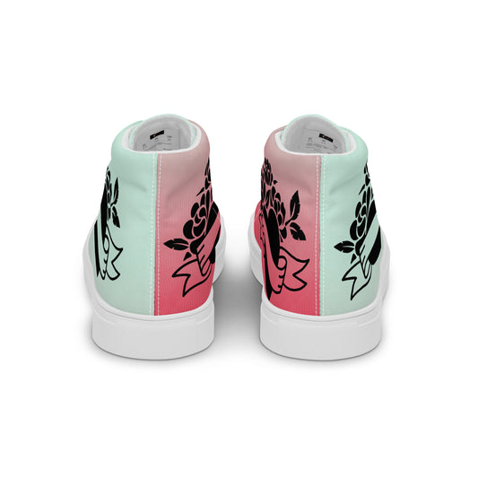 Women’s high top canvas shoes