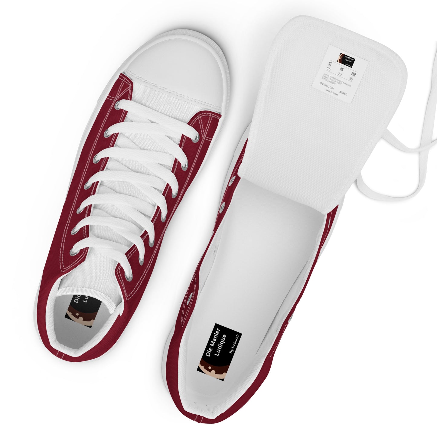 Women’s high top canvas shoes