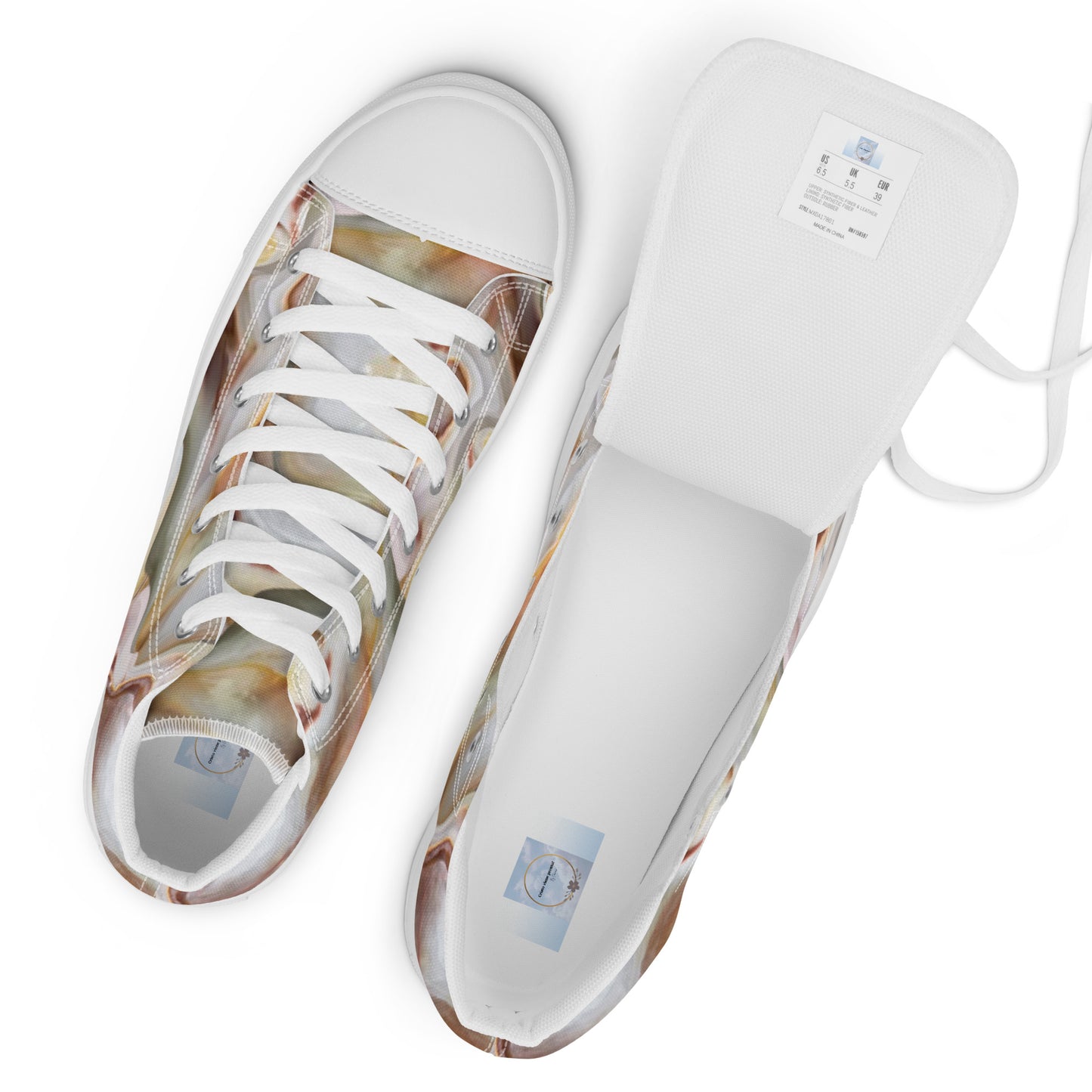 Women’s high top canvas shoes
