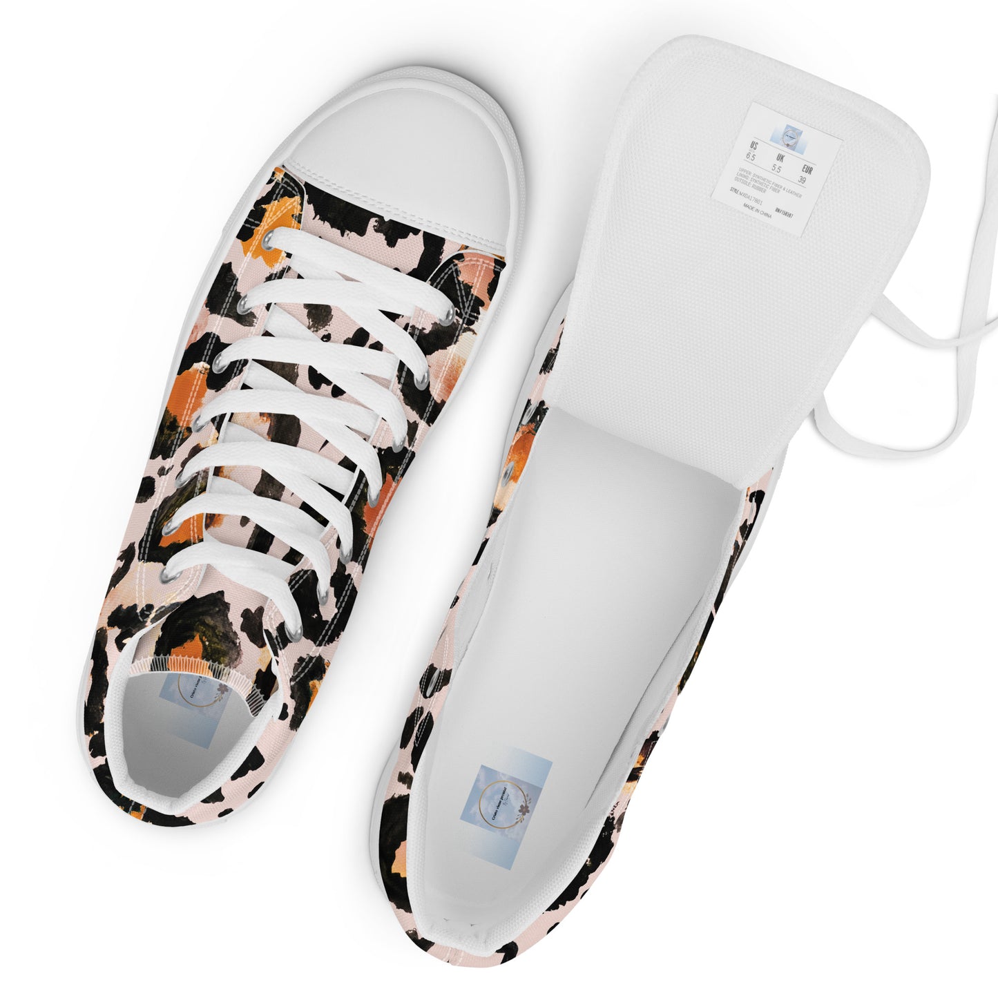 Women’s high top canvas shoes
