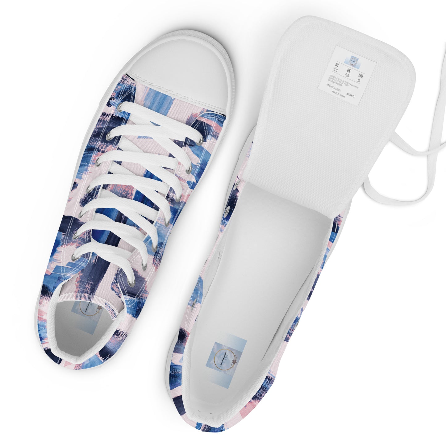Women’s high top canvas shoes