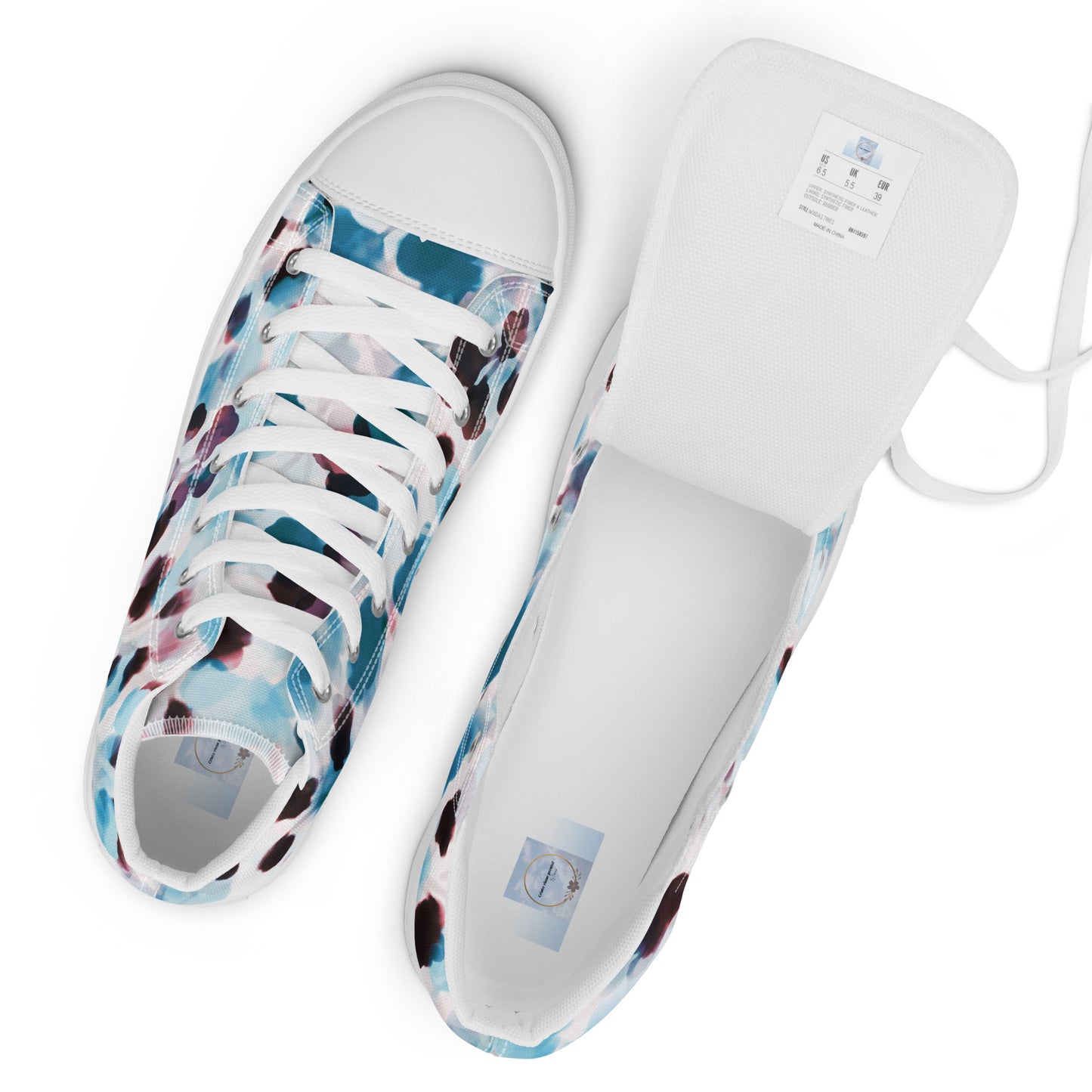 Women’s high top canvas shoes