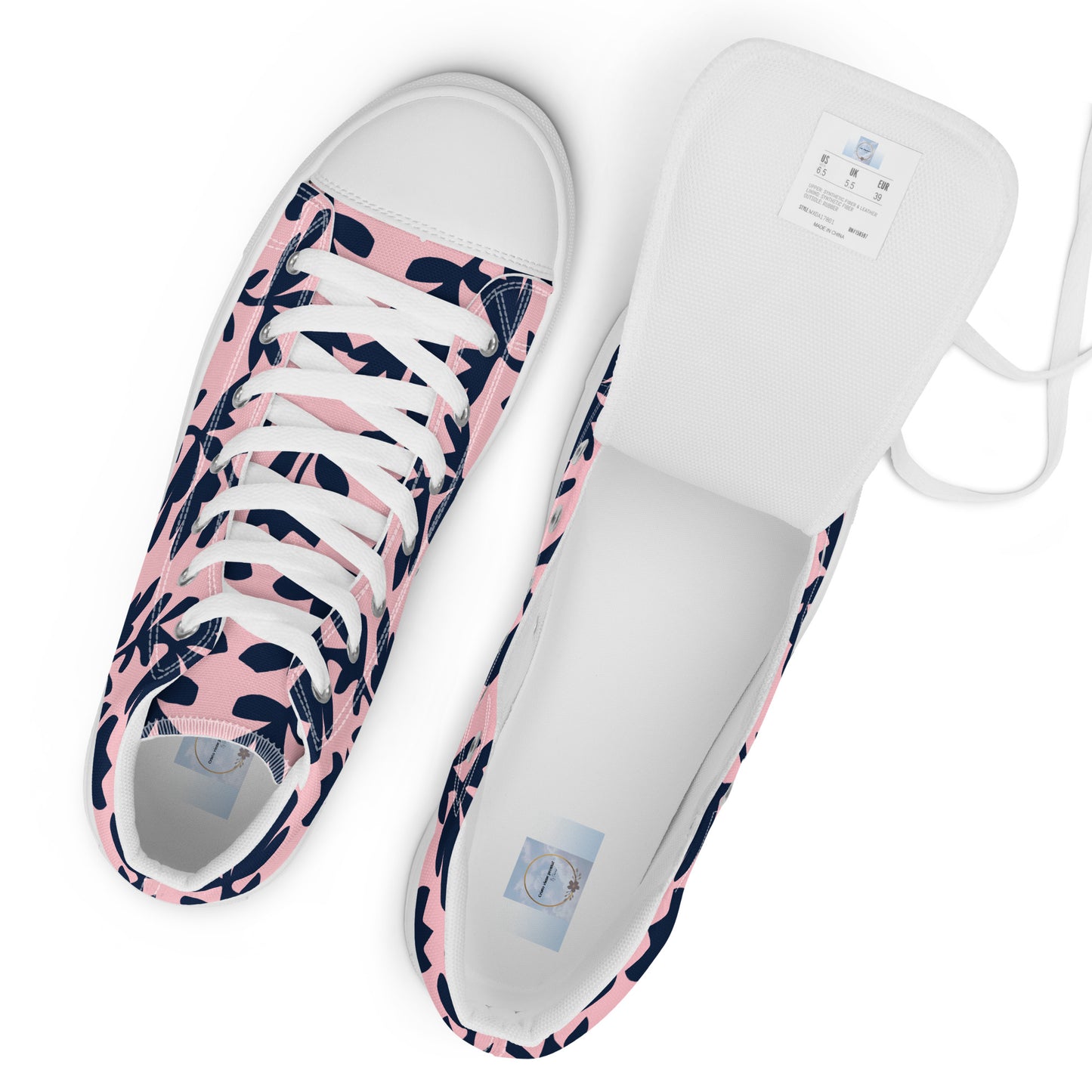 Women’s high top canvas shoes