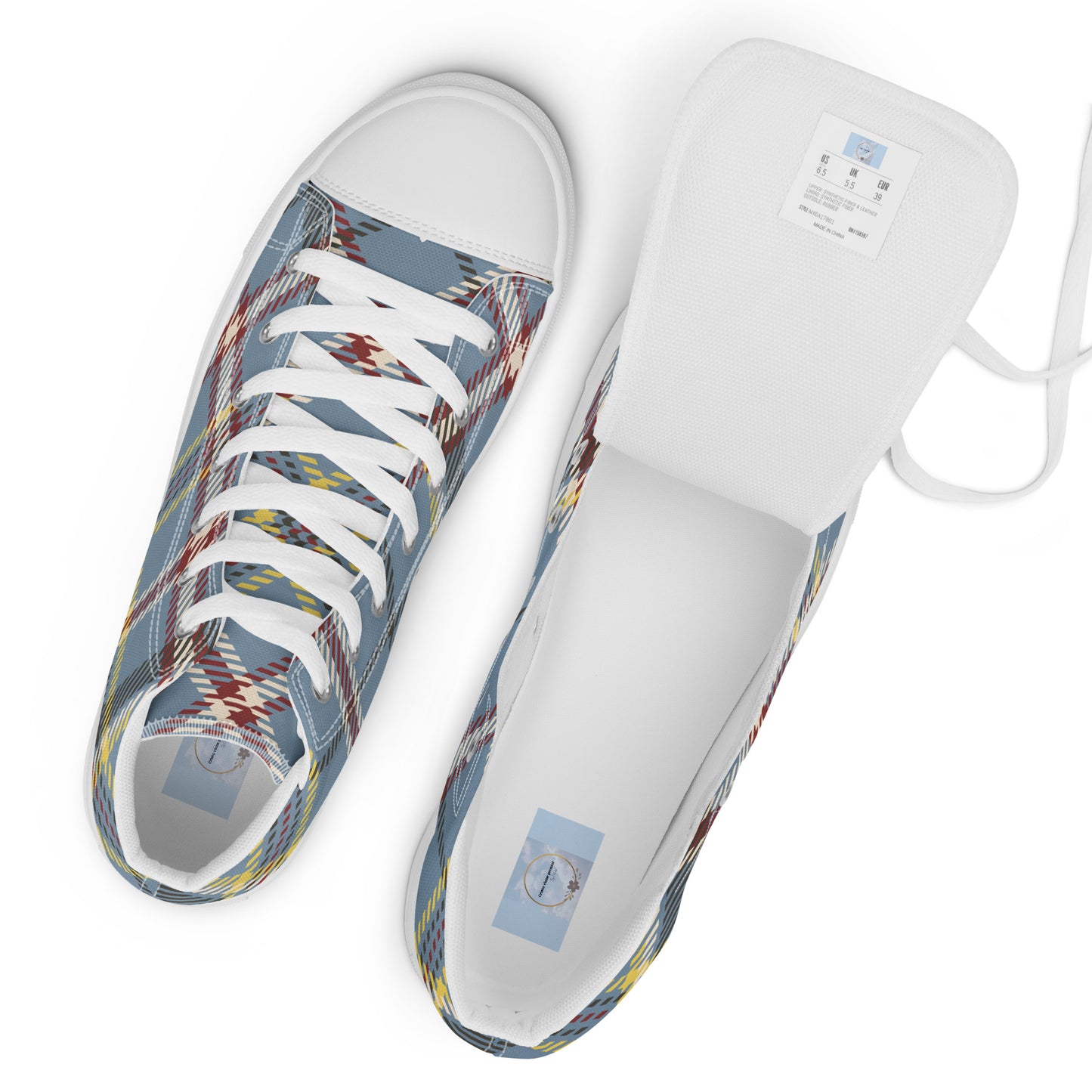 Women’s high top canvas shoes