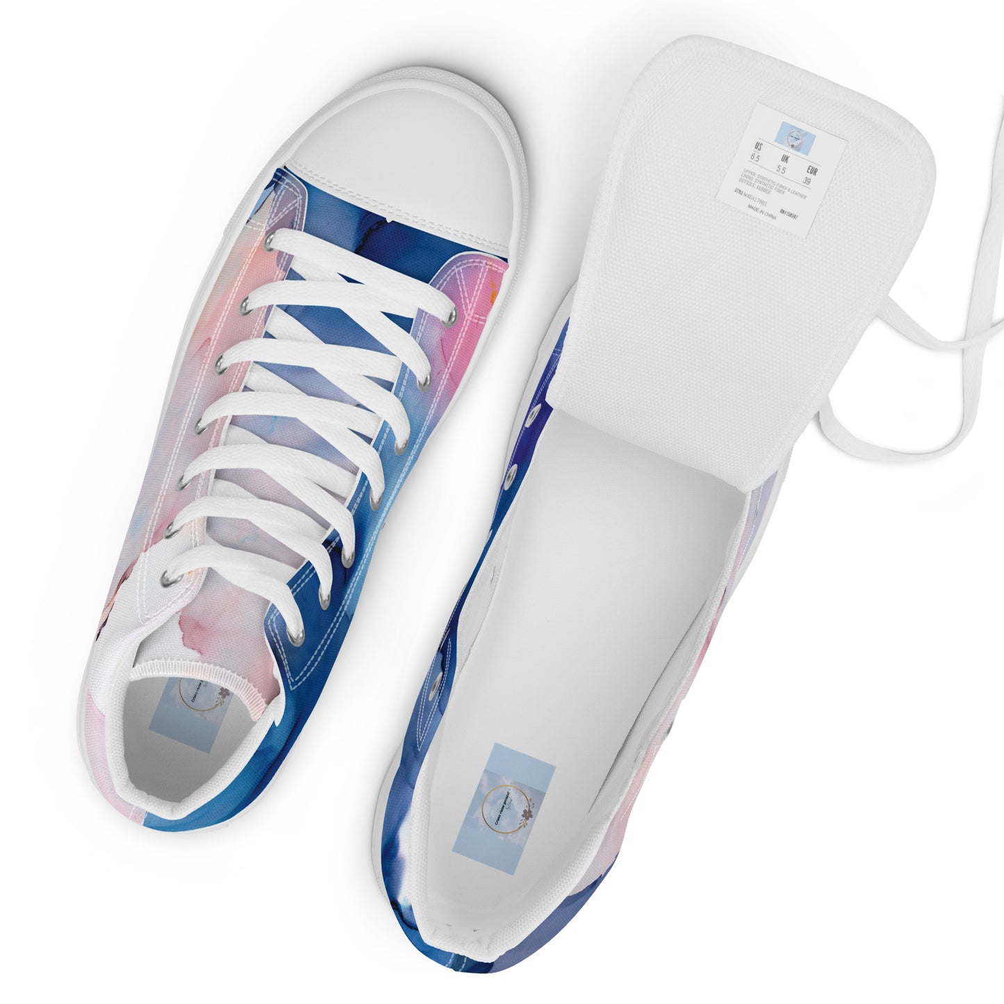 Women’s high top canvas shoes