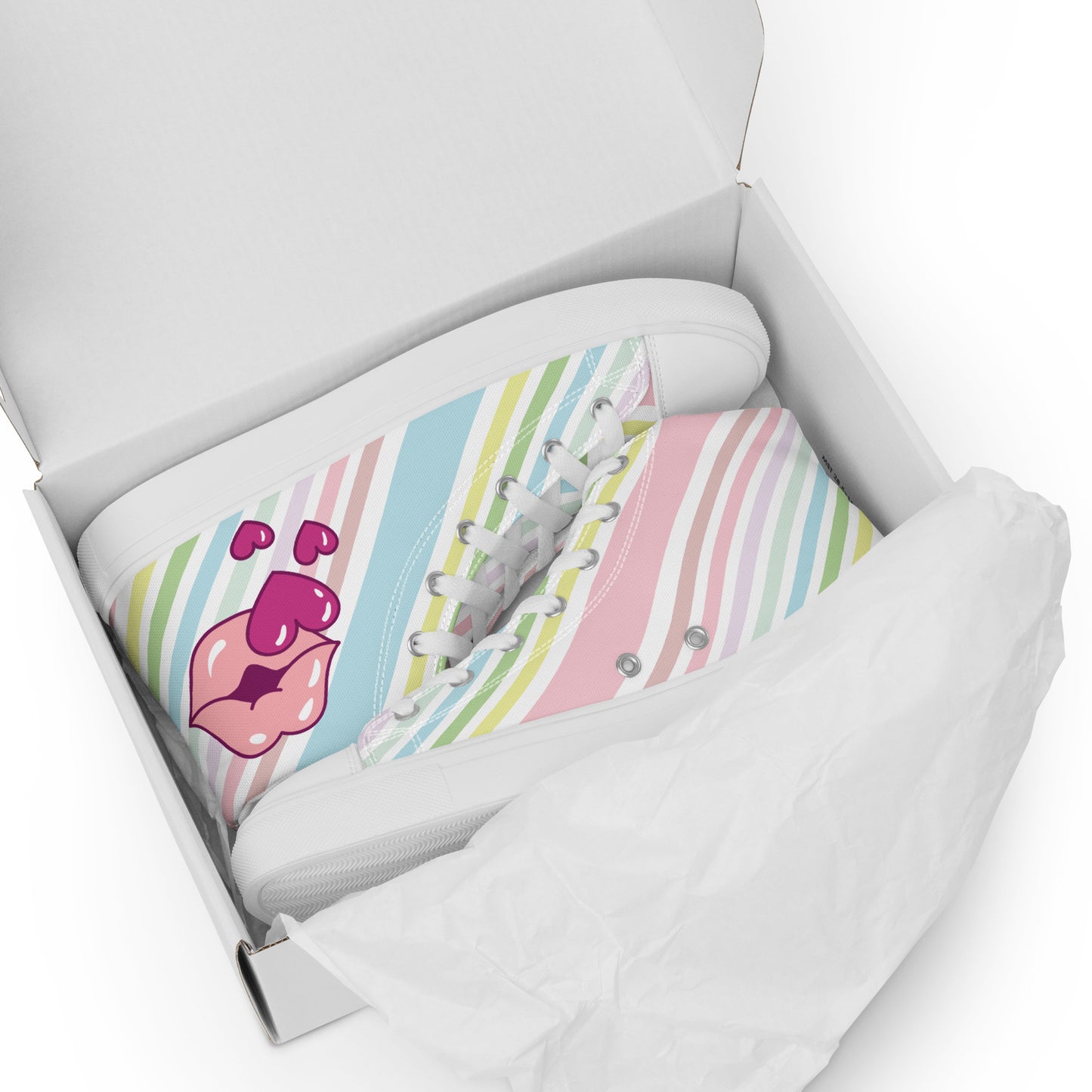 Women’s high top canvas shoes