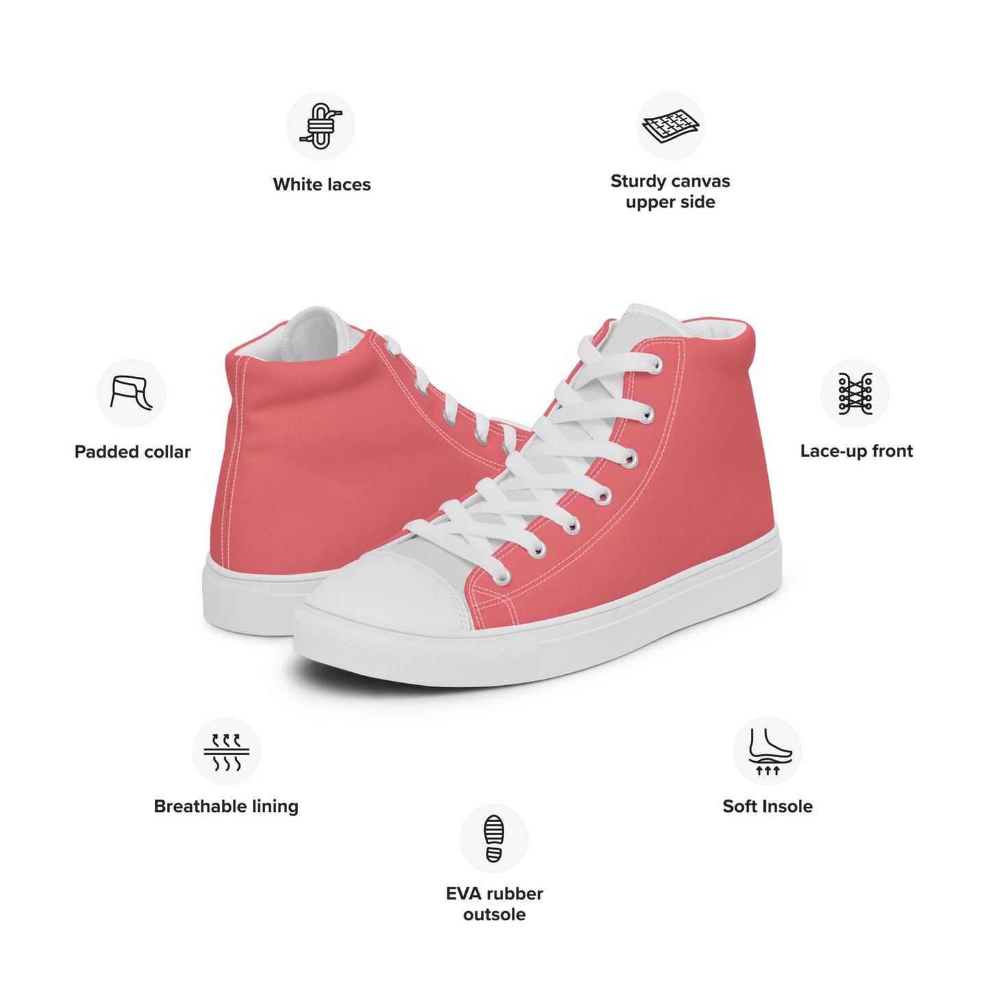 Women’s high top canvas shoes