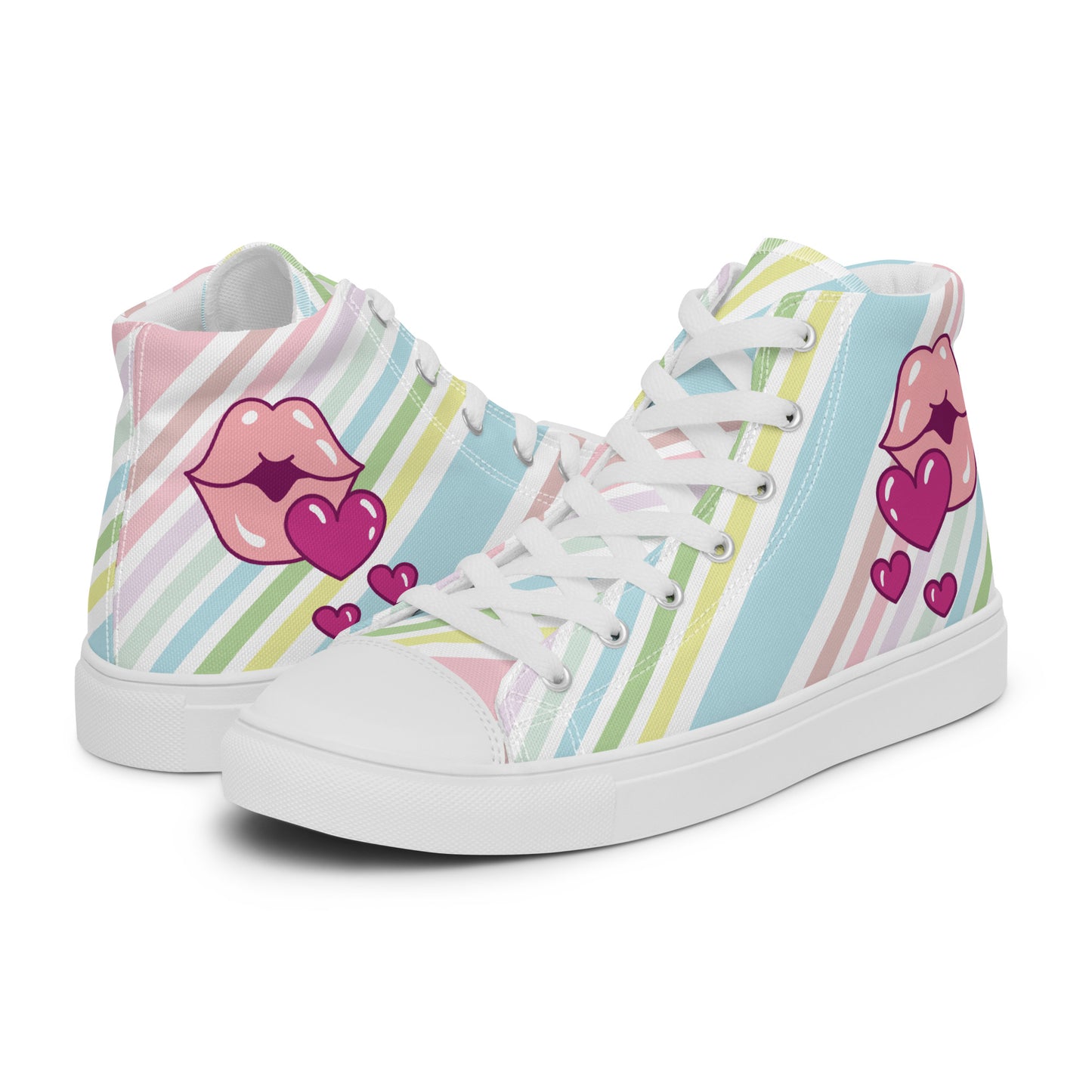 Women’s high top canvas shoes