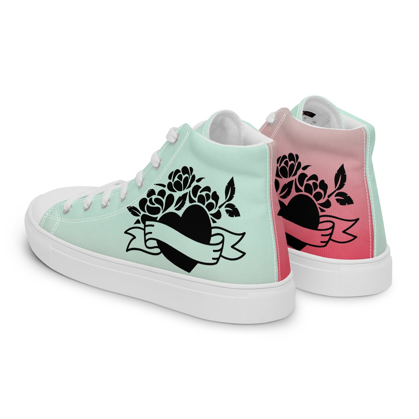 Women’s high top canvas shoes
