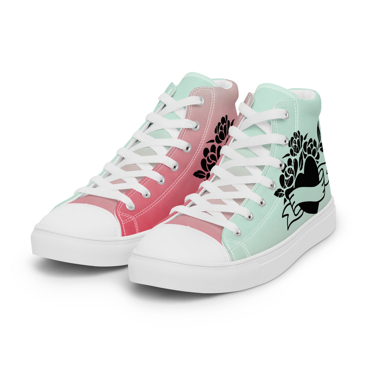 Women’s high top canvas shoes