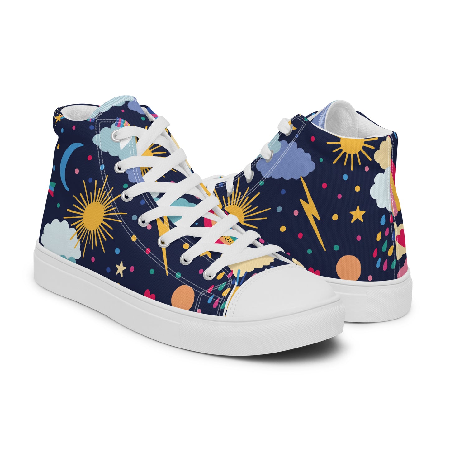 Women’s high top canvas shoes