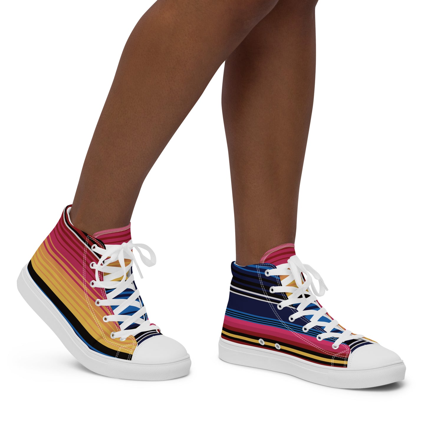 Women’s high top canvas shoes